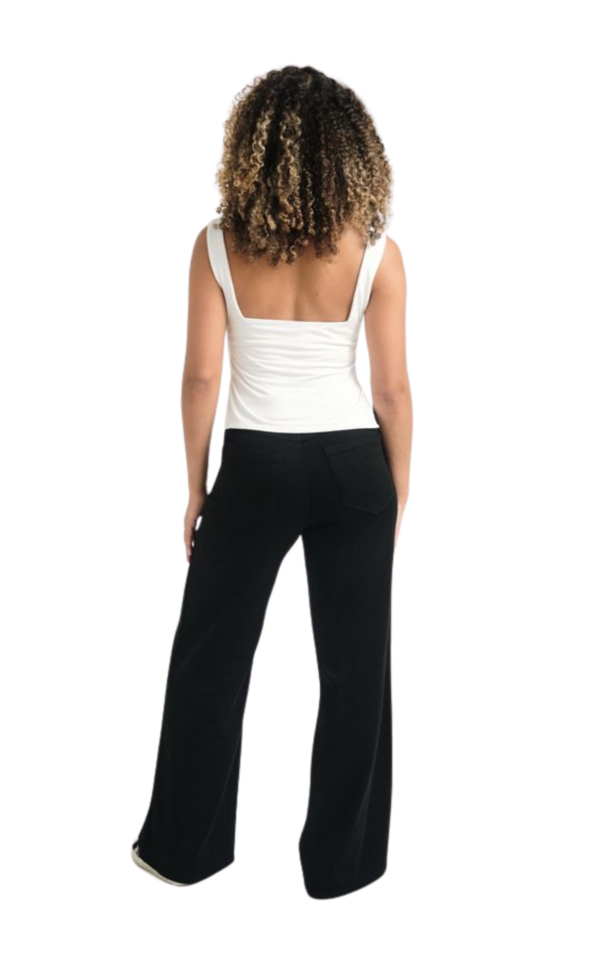 30" Better Butter Wide Leg Jean in Black