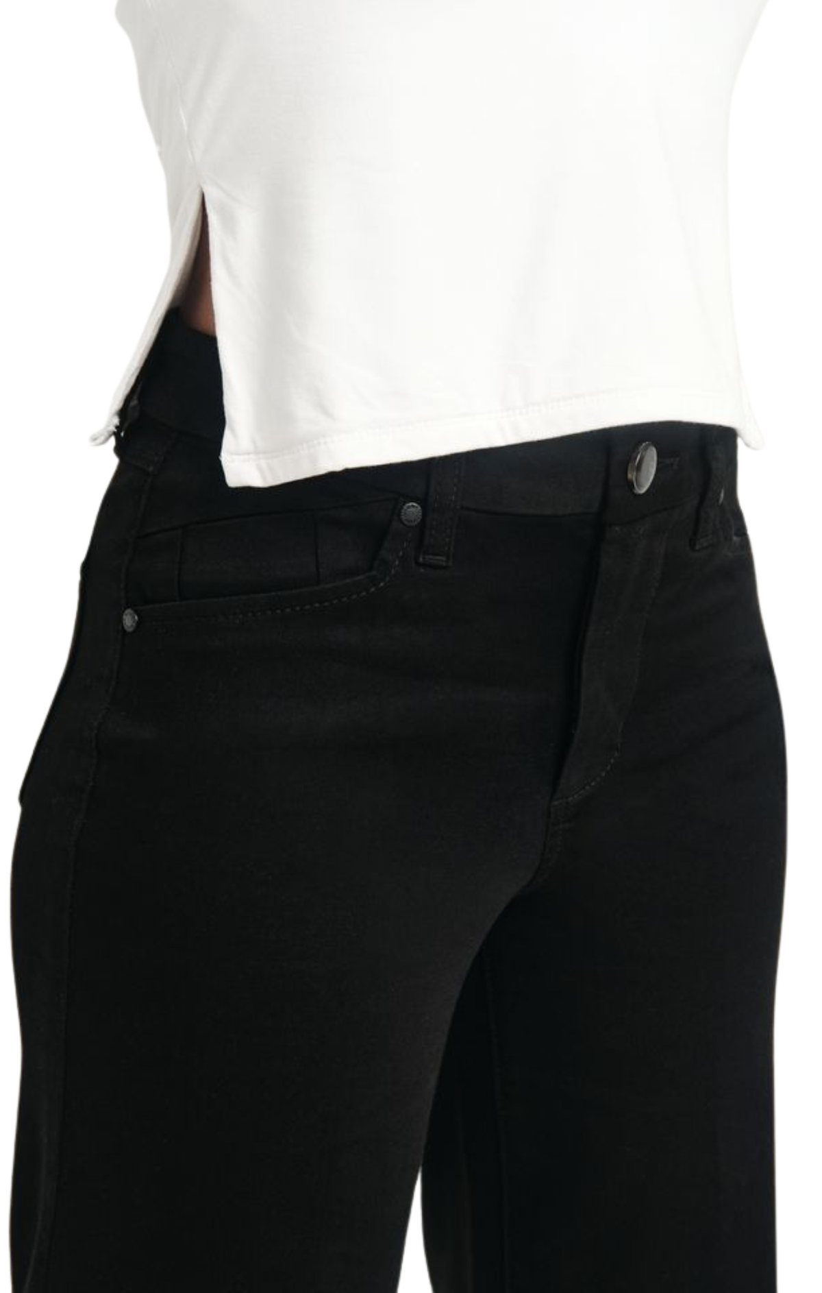 30" Better Butter Wide Leg Jean in Black
