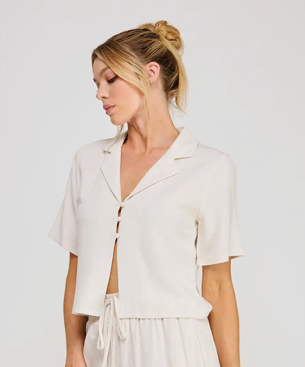 Linen Button Up Top