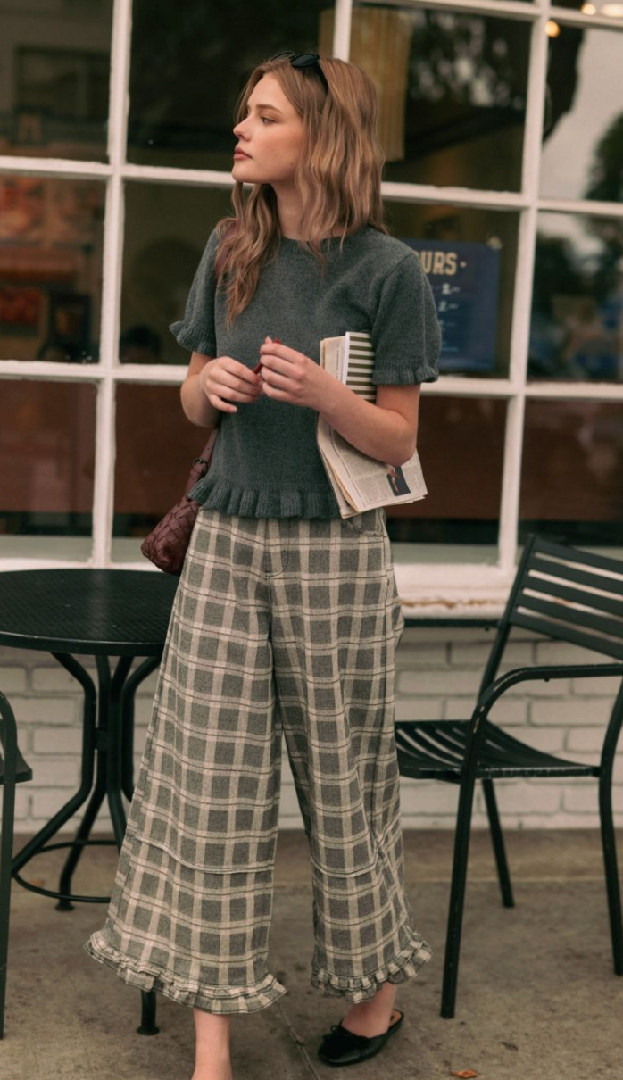 Ruffle Hem Sweater