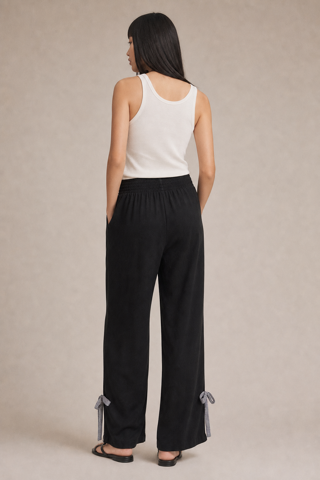 Bow Linen Pant