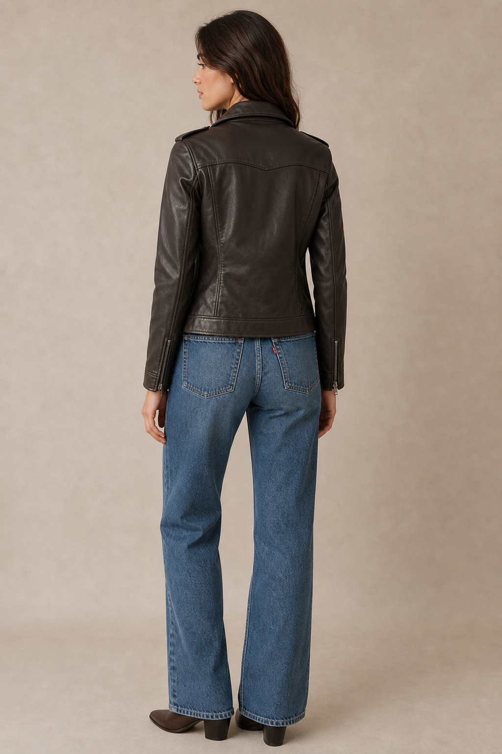 Moto Faux Leather Jacket