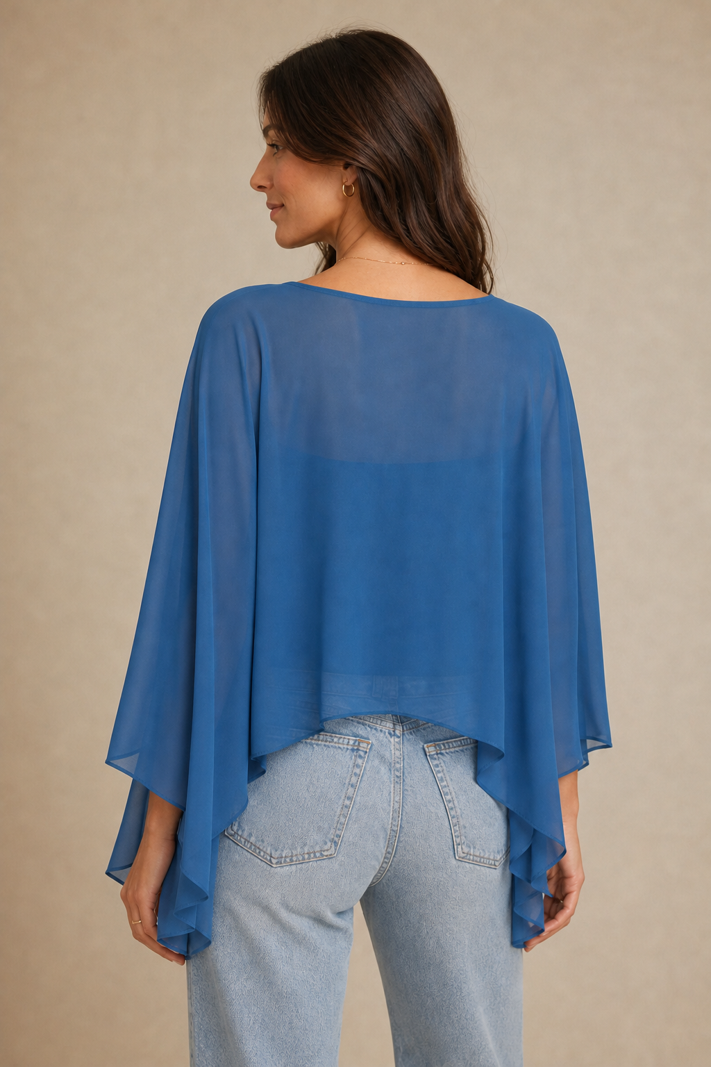 Sheer Poncho Top