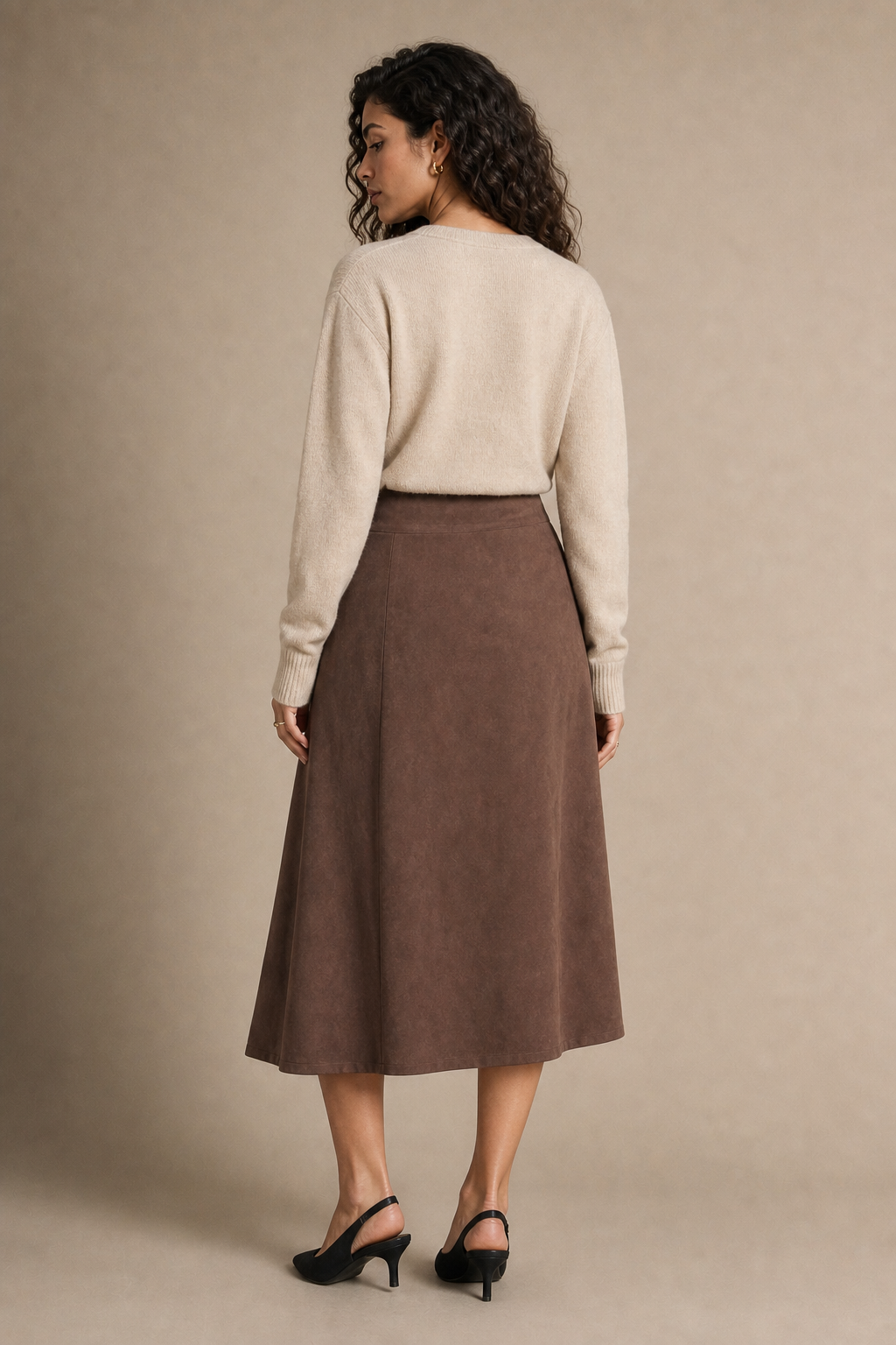 Faux Suede Skirt