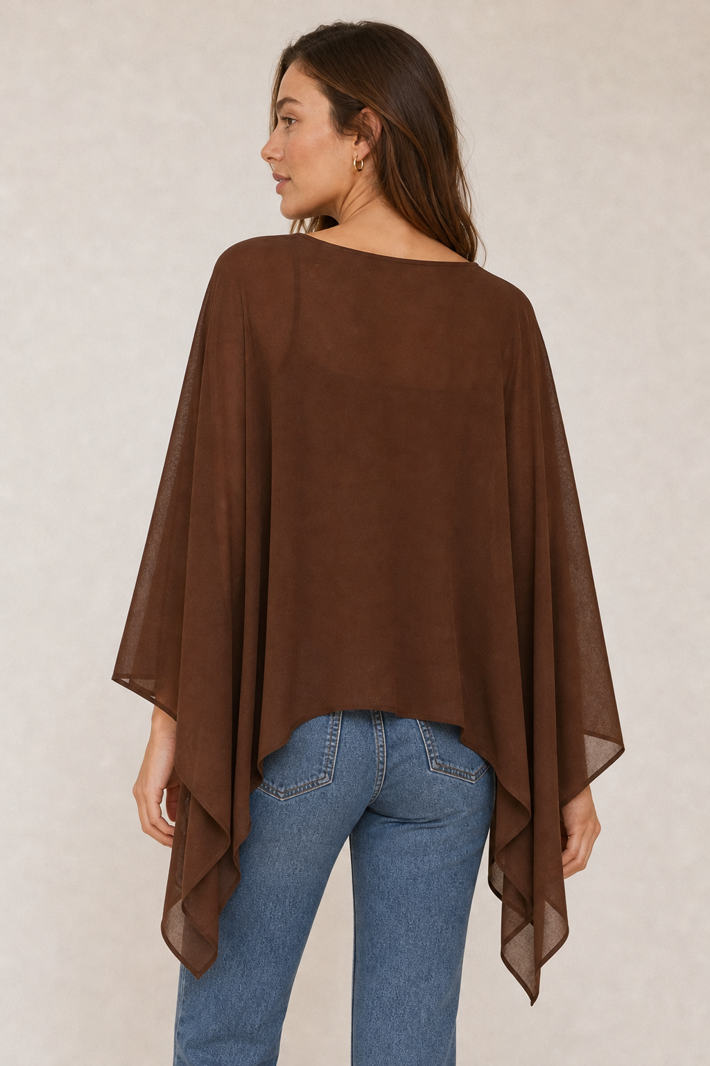 Sheer Poncho Top
