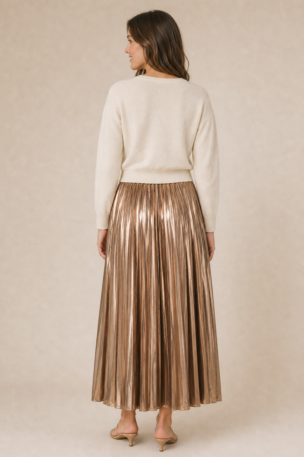 Bronze Maxi Skirt