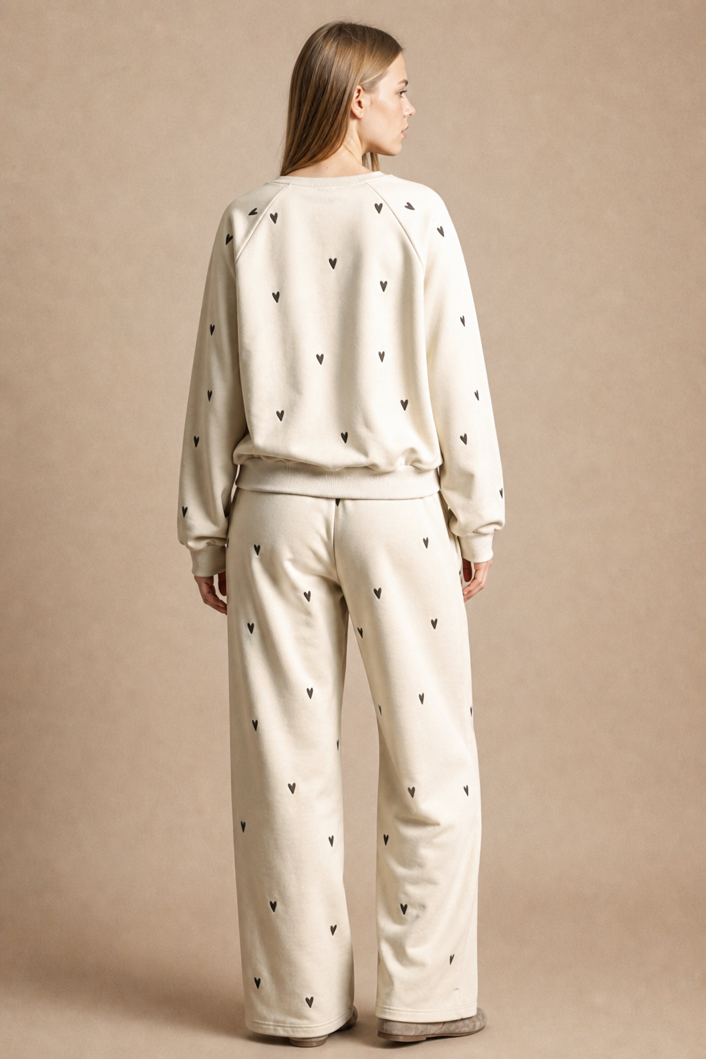 Brown Heart Sweatpants