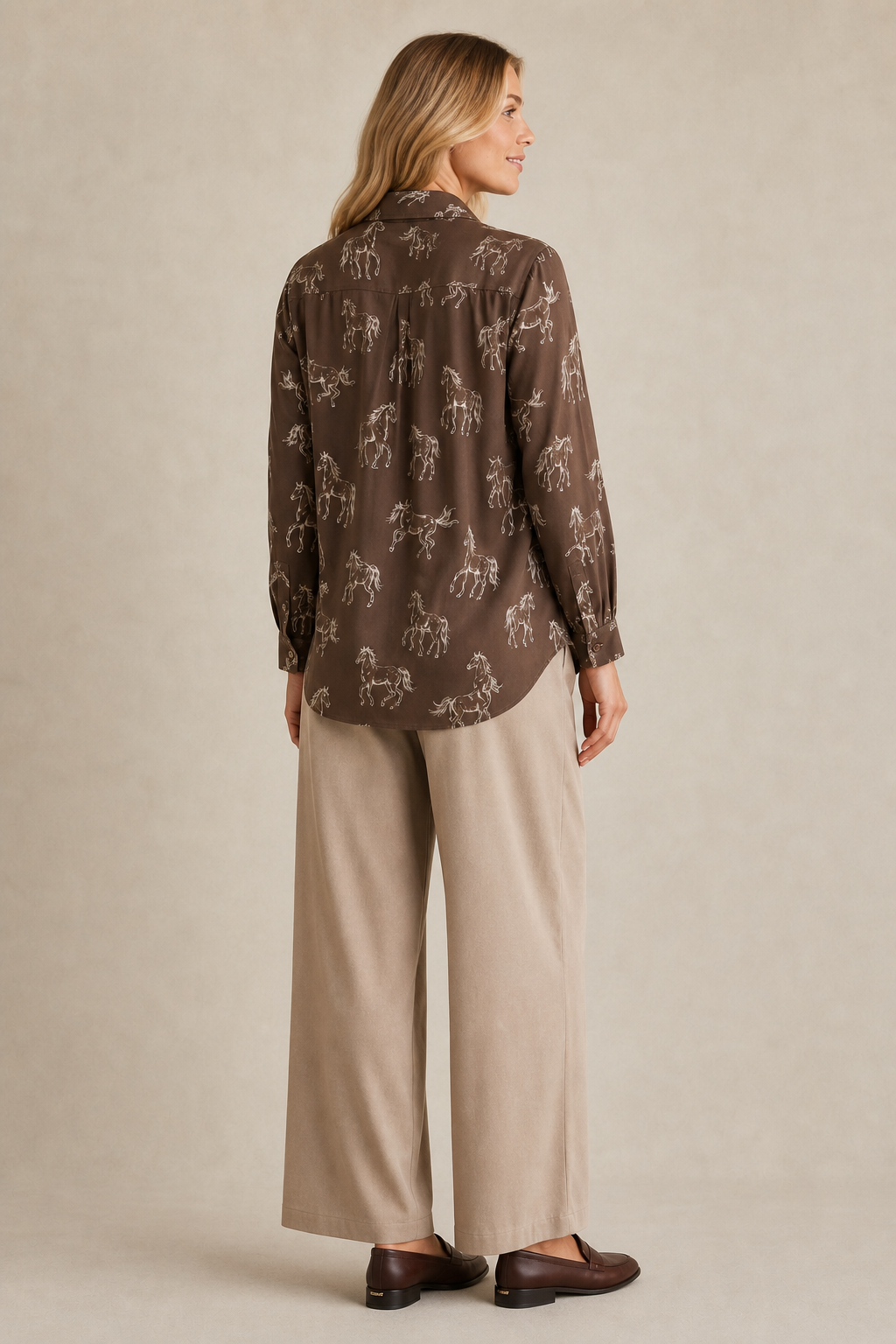 Horse Button Down
