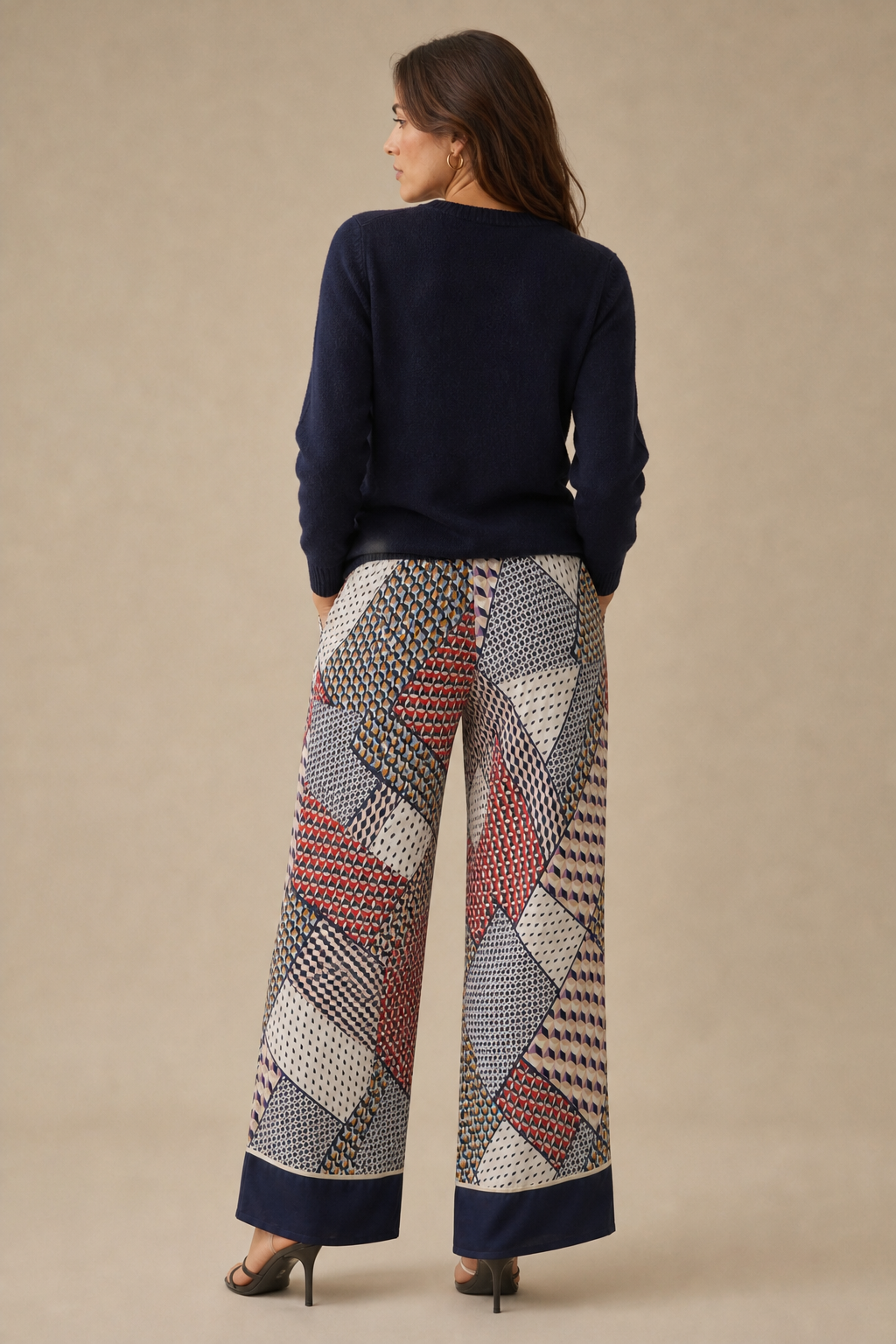 Patchwork Silky Pants