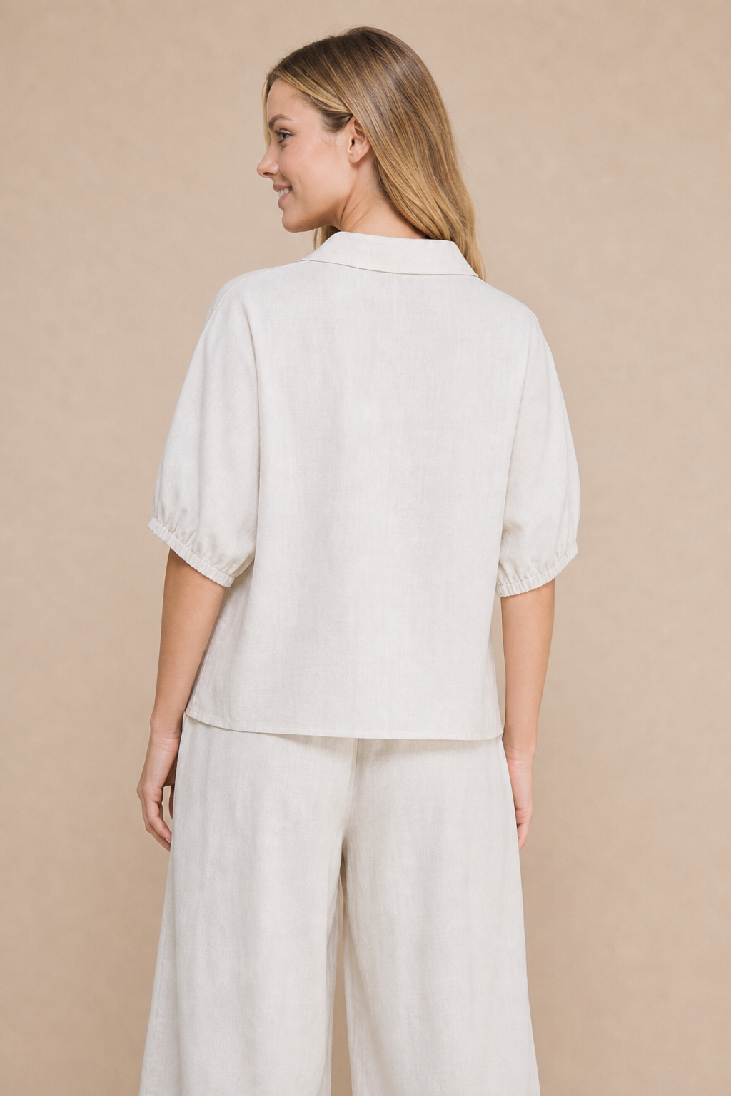Bow Detail Button Up