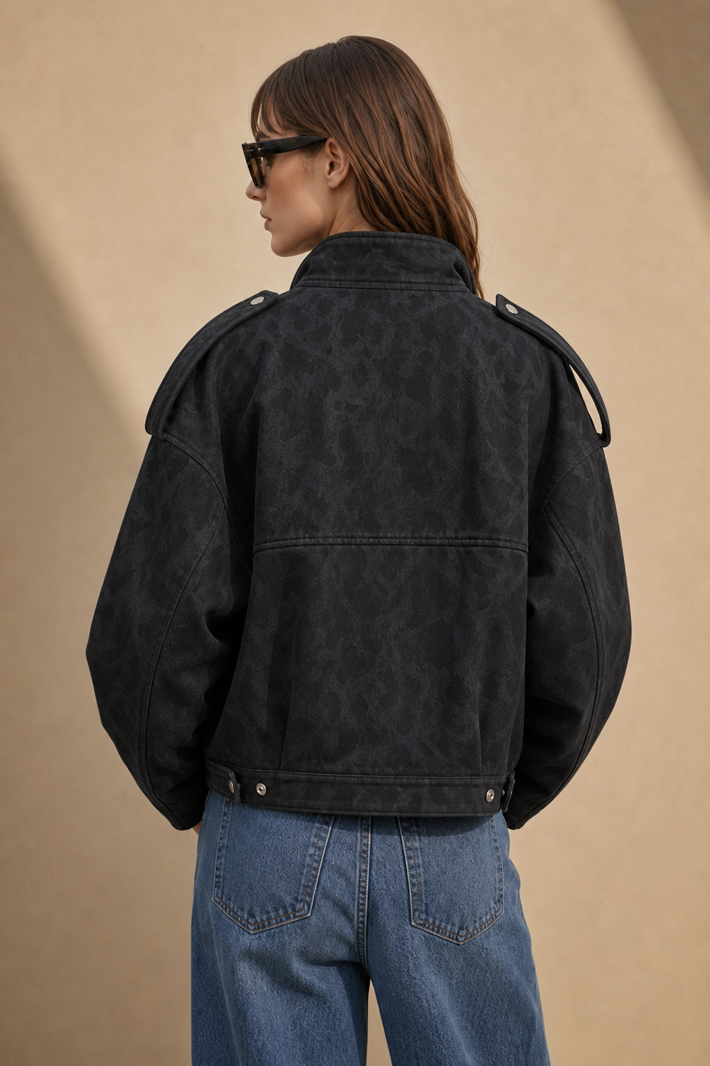 Suede Oversized Jacket