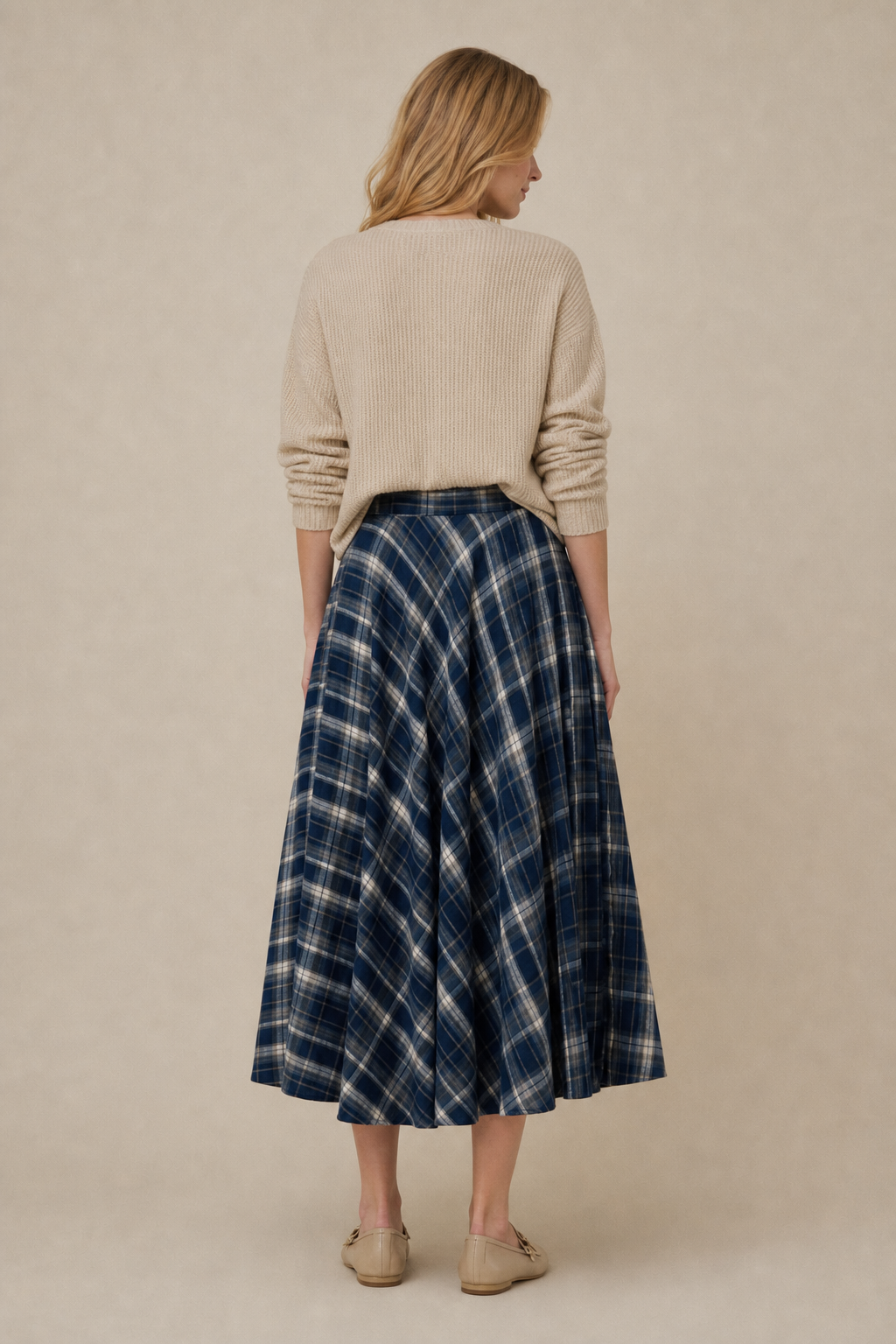 Plaid Maxi Skirt