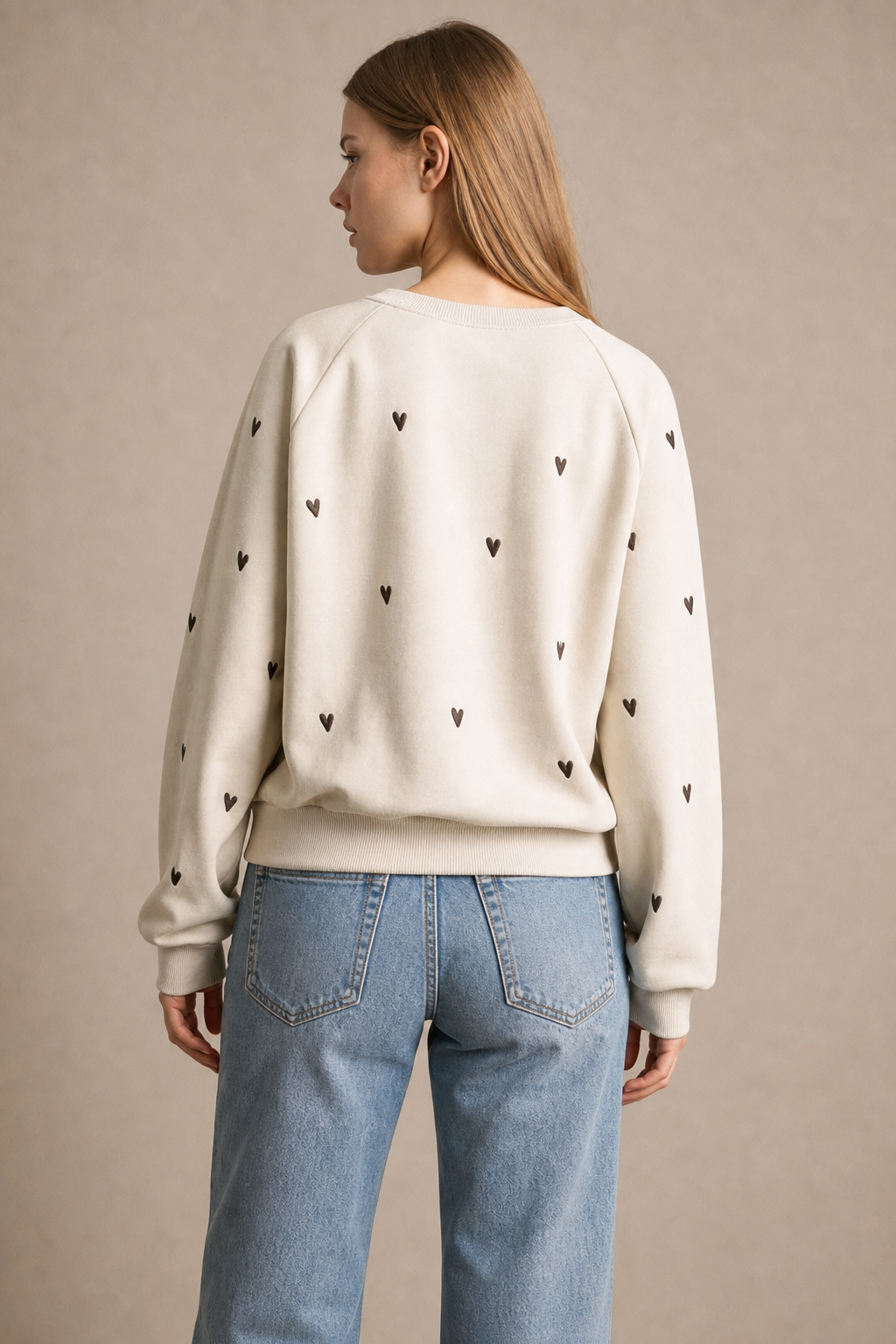 Brown Heart Sweatshirt