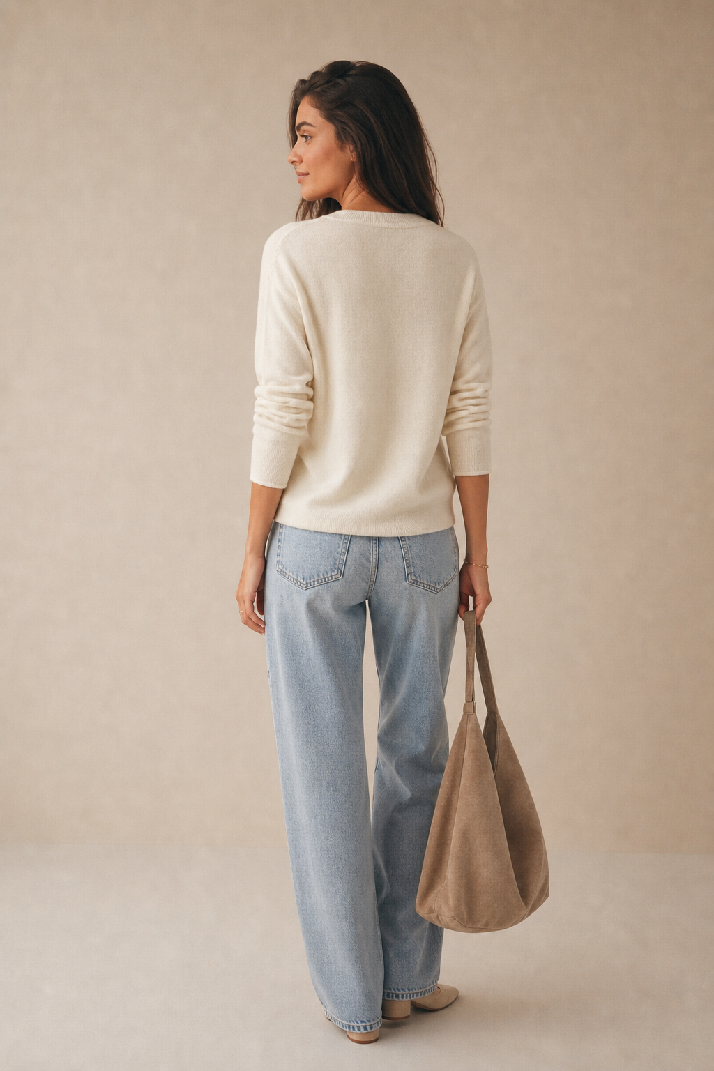 Lace Contrast Sweater
