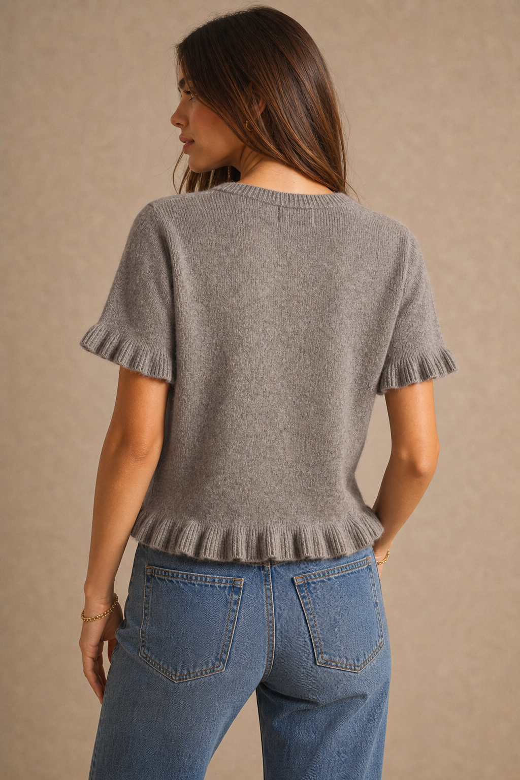 Ruffle Hem Sweater