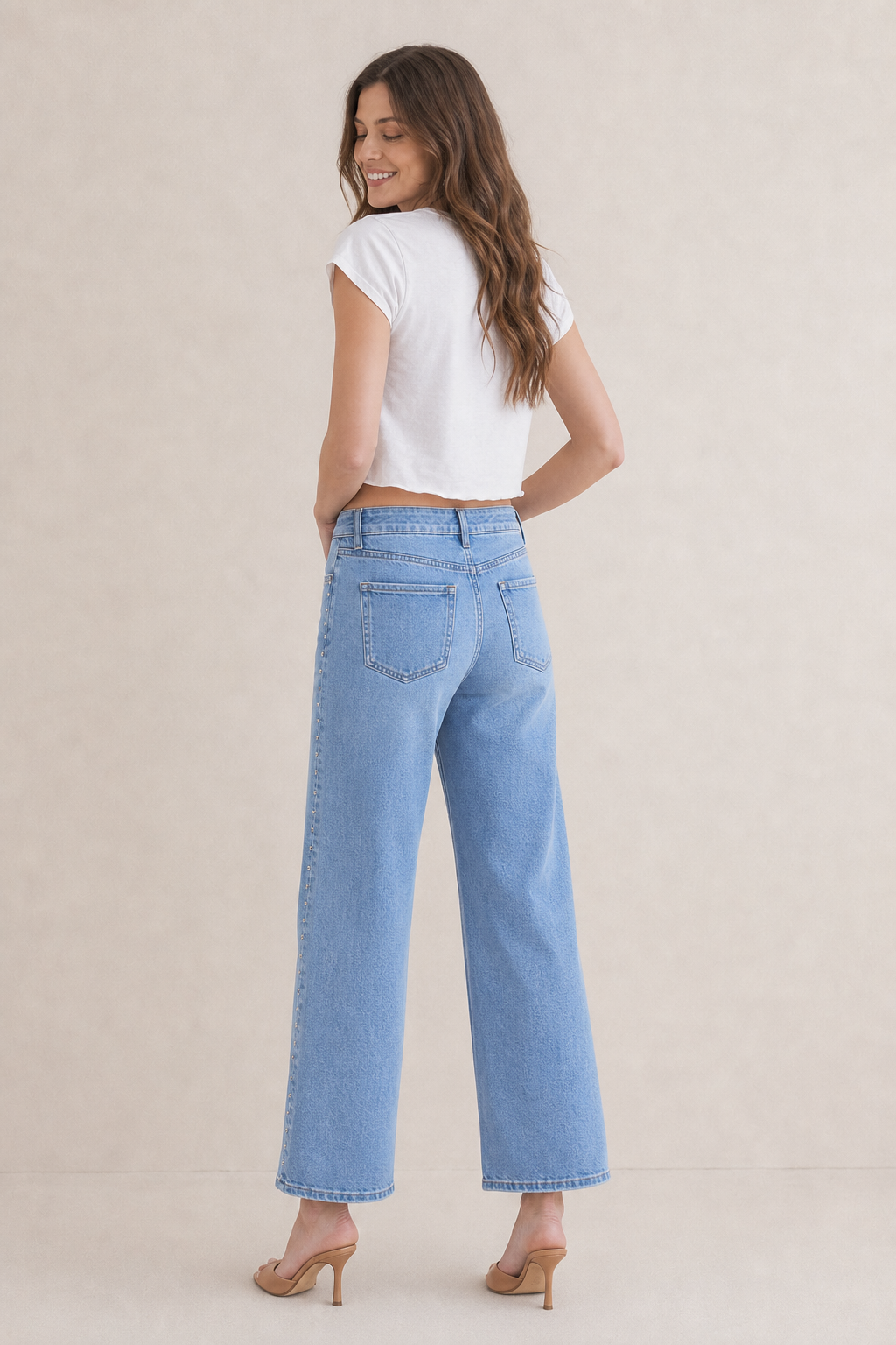 Studded Jeans  Denim