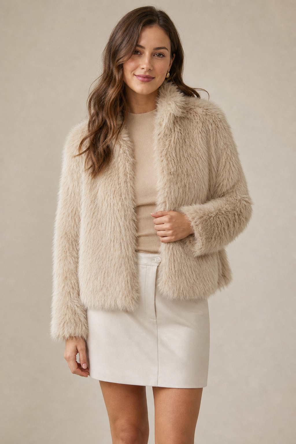 Faux Fur Short Jacket