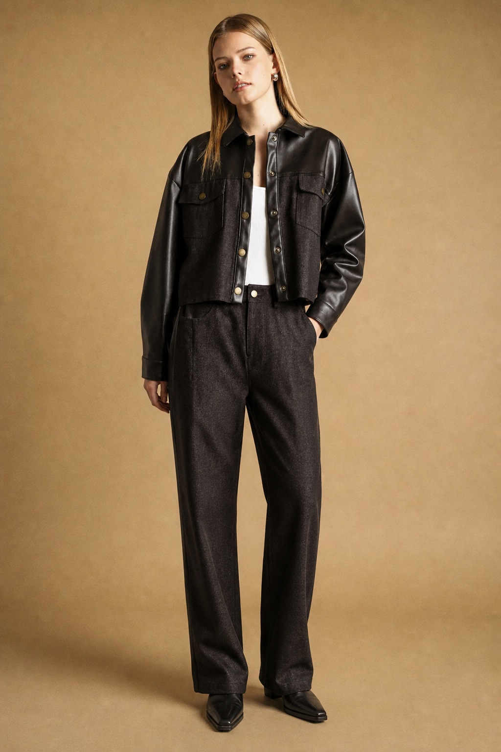 Faux Leather Jacket