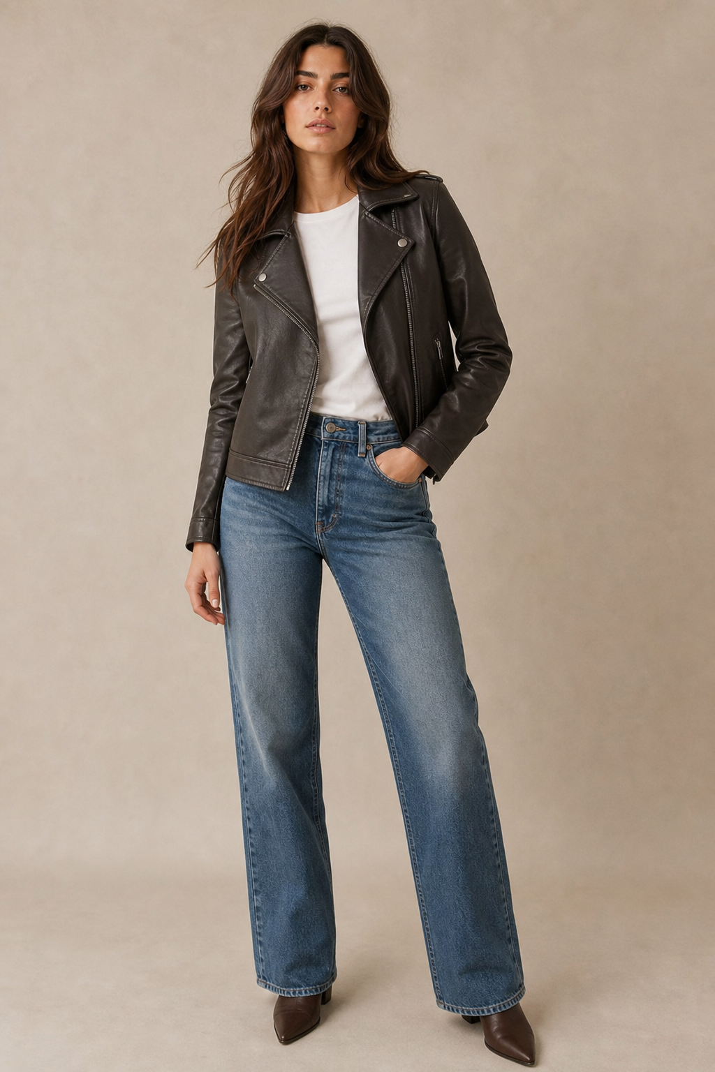 Moto Faux Leather Jacket