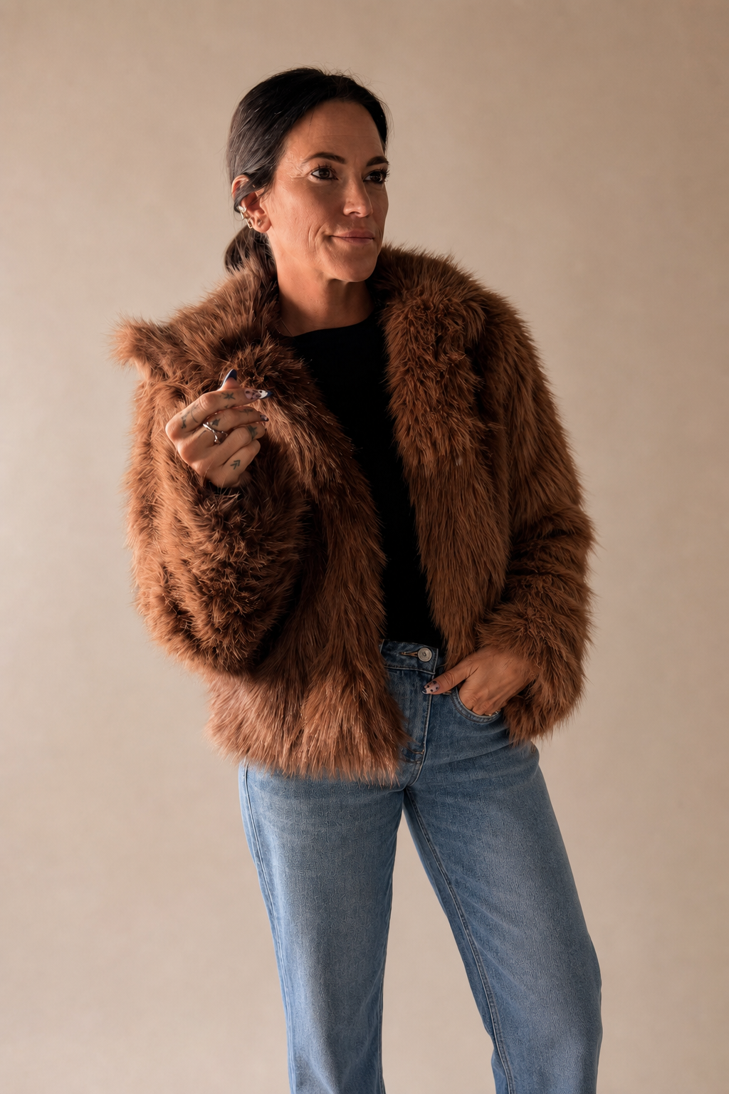Faux Fur Short Jacket