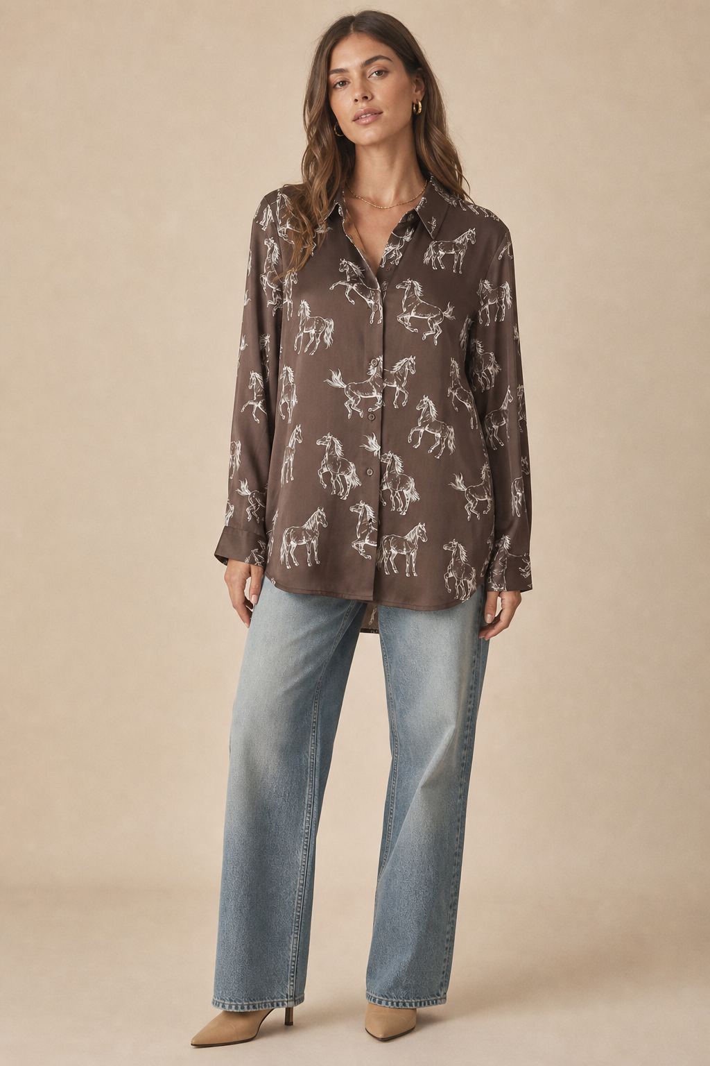 Horse Button Down