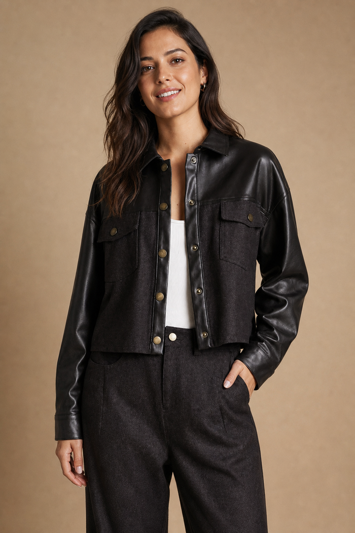 Faux Leather Jacket