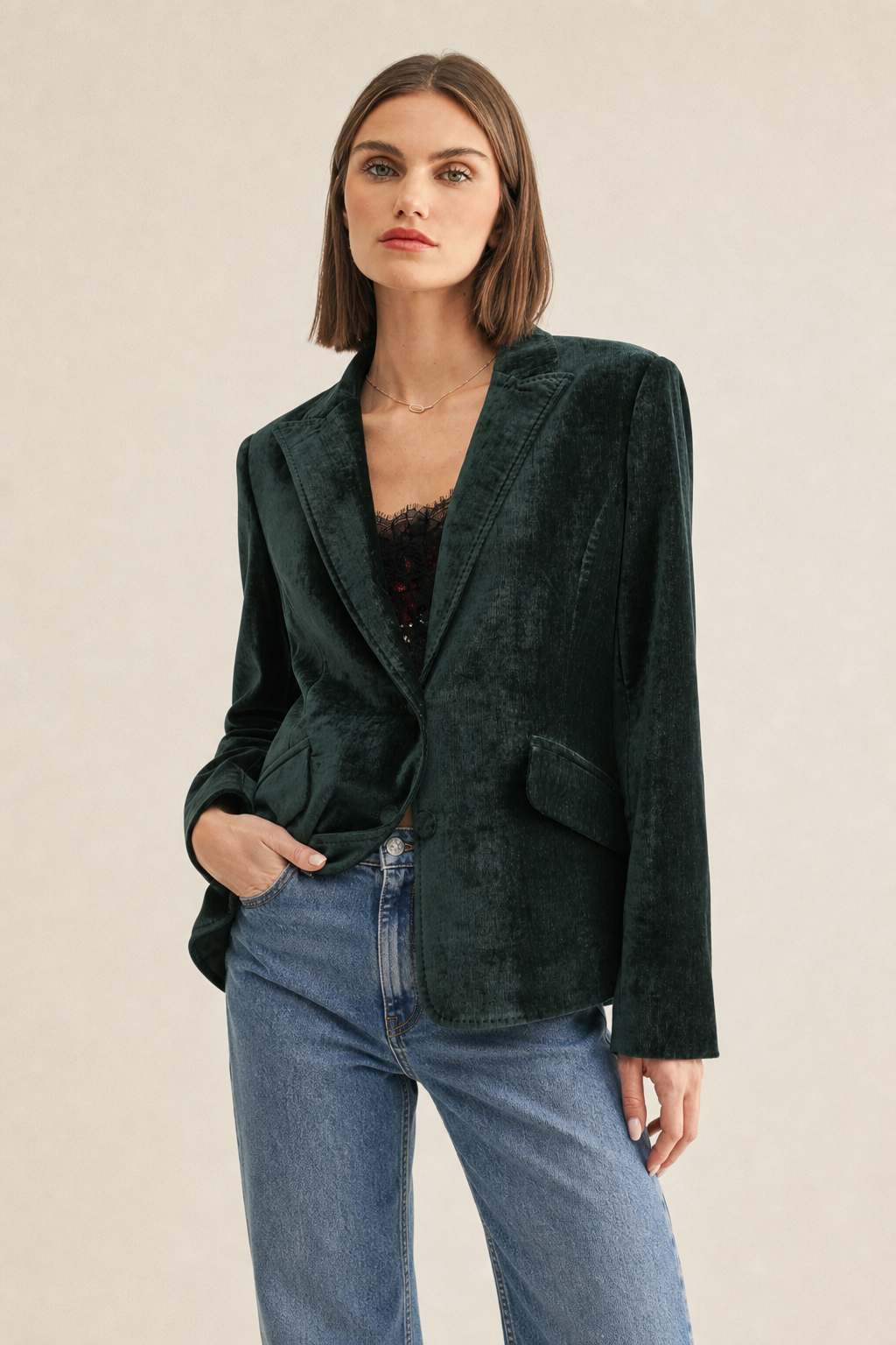 Micah Velvet Blazer