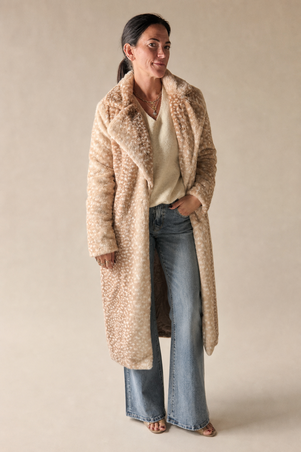 Fawn Print Coat