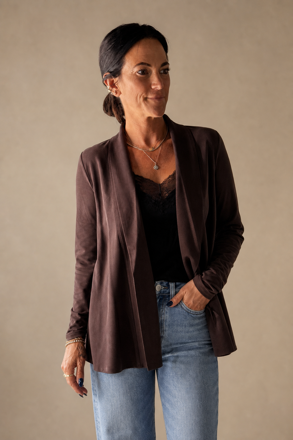 Modal Open Jacket