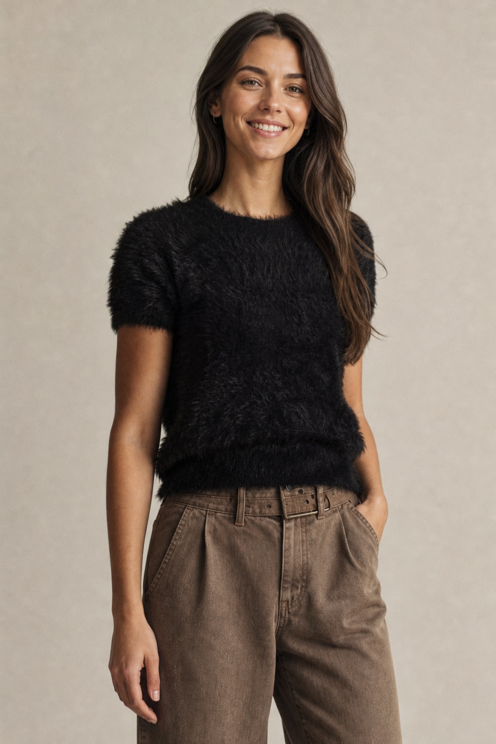 Faux Fur Sweater