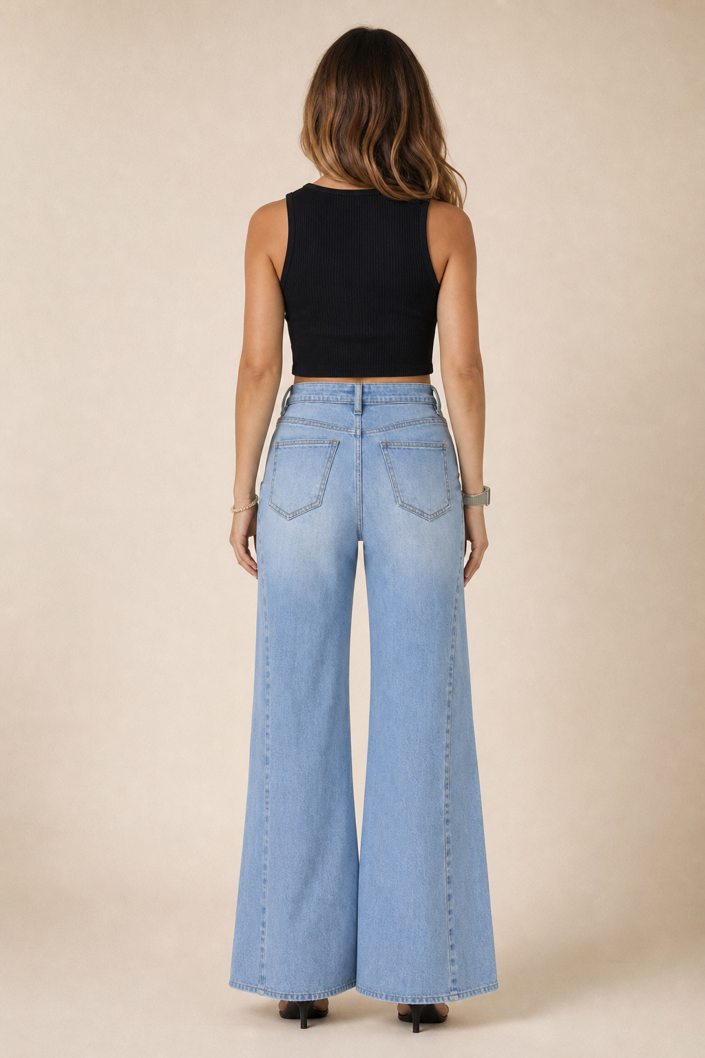 Floral Embroidered Blue Jeans
