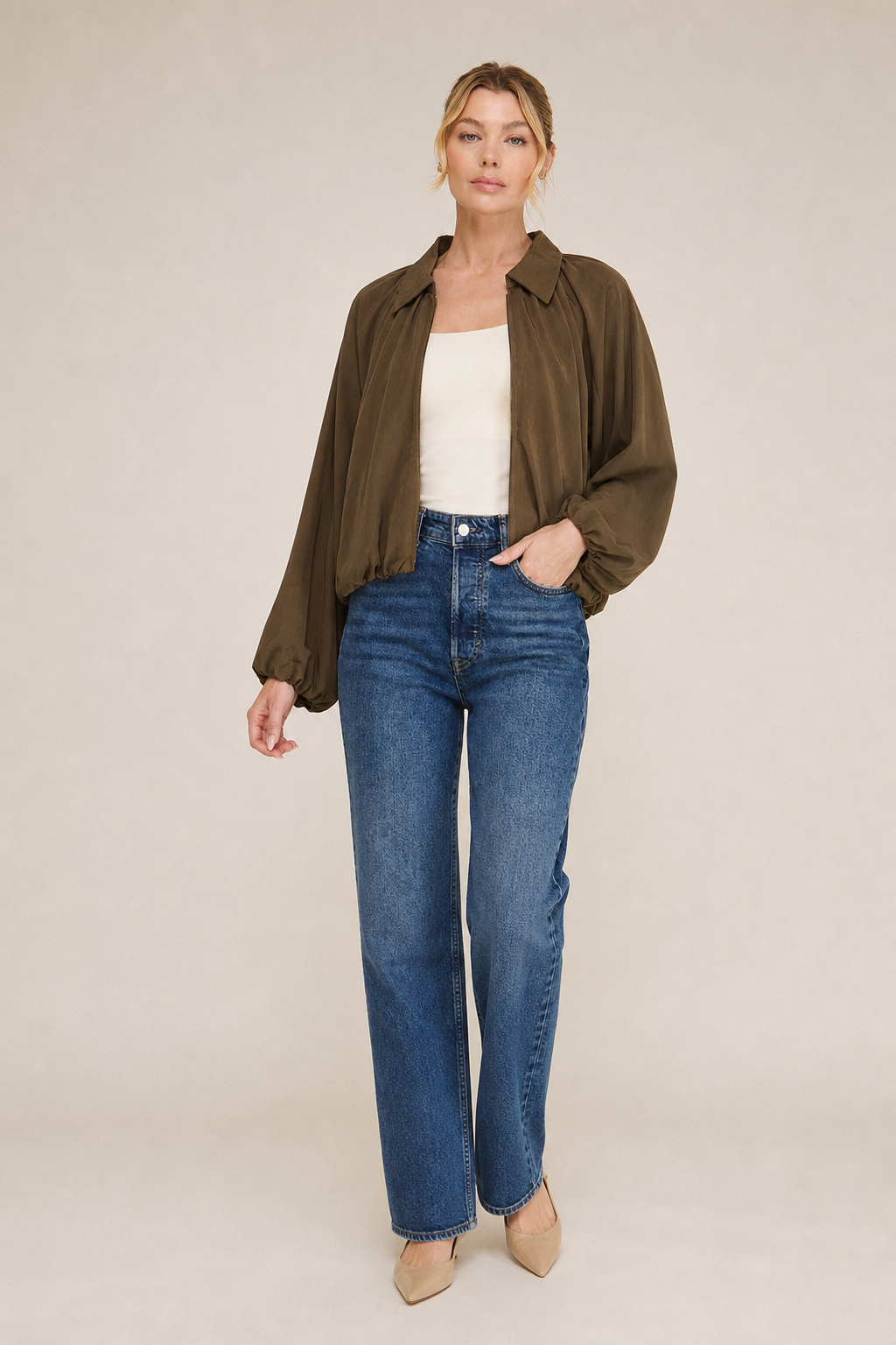 Bubble Zip Up Jacket