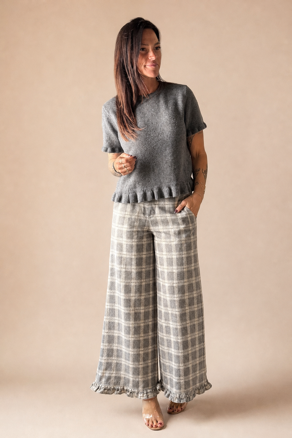 Ruffle Denim