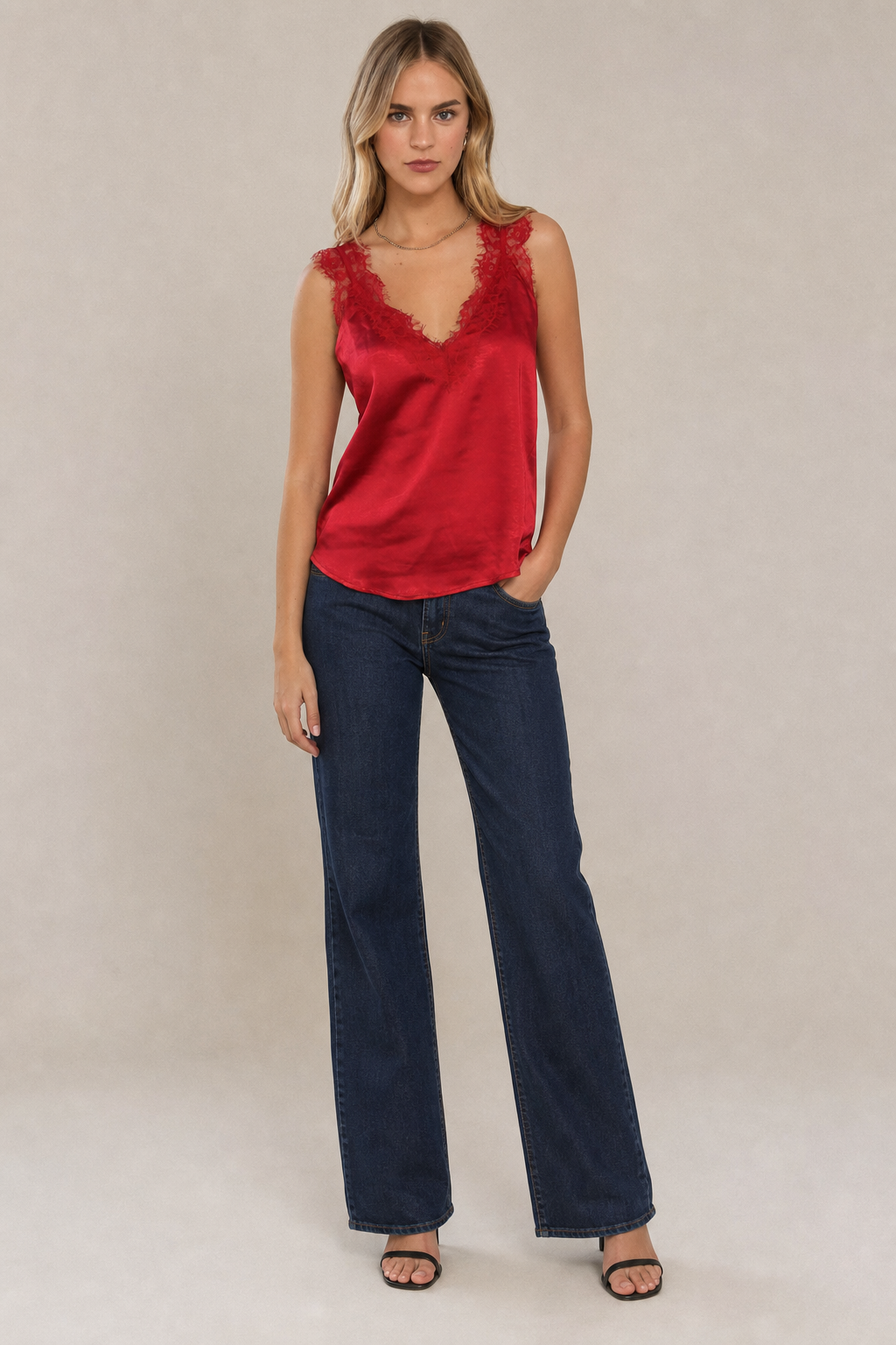 Cami With Lace Trim