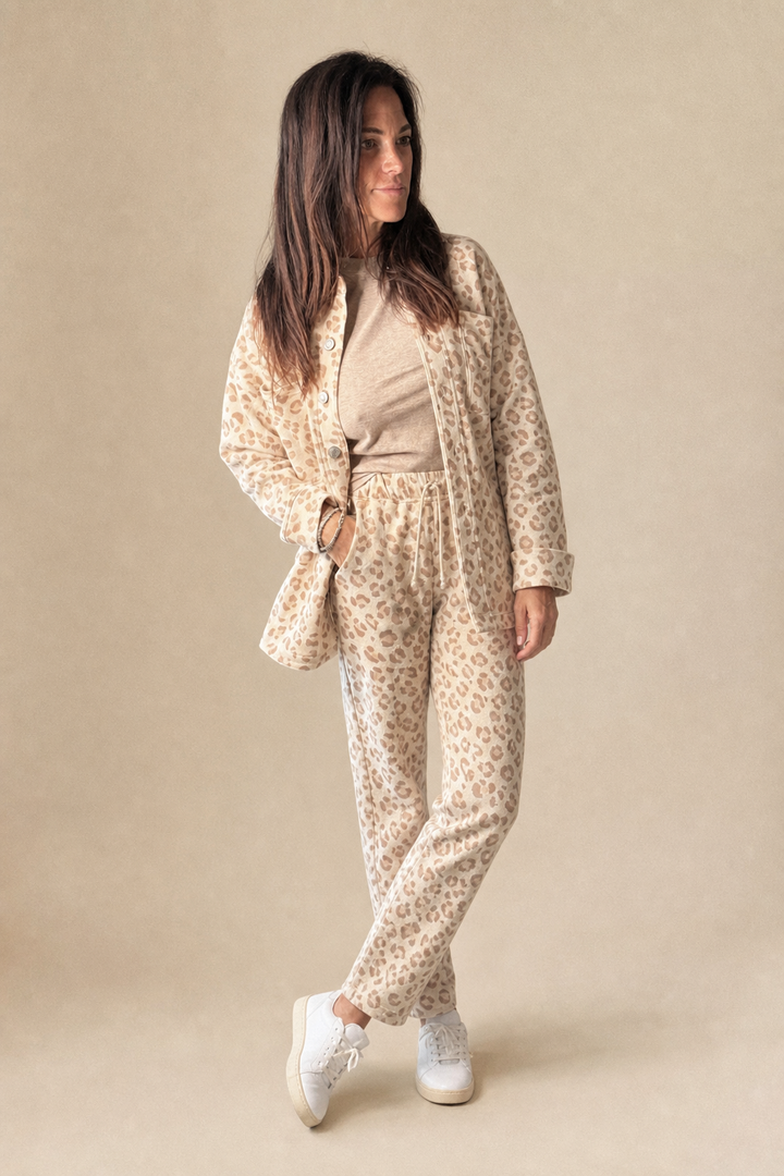 All Day Knit Leopard Jacket