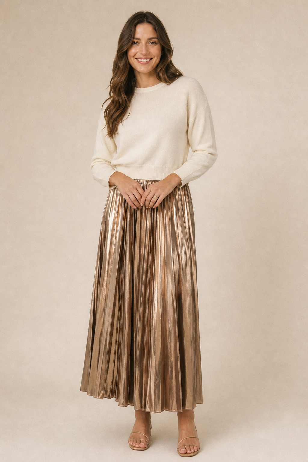 Bronze Maxi Skirt