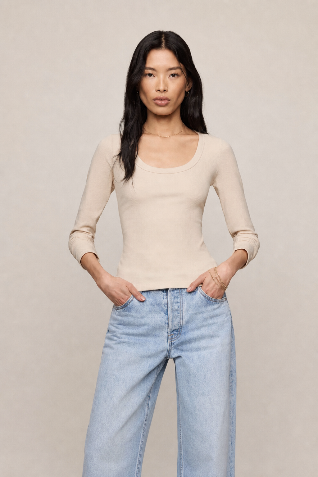 Greyson Scoop Top