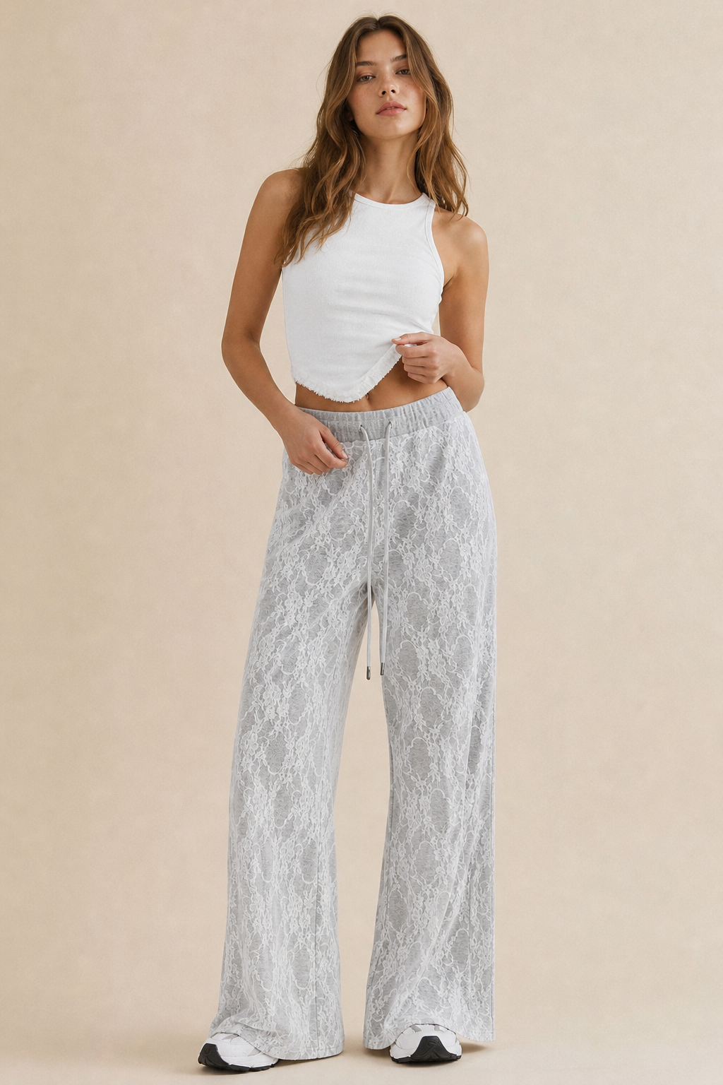 Lace french terry Lounge Pants