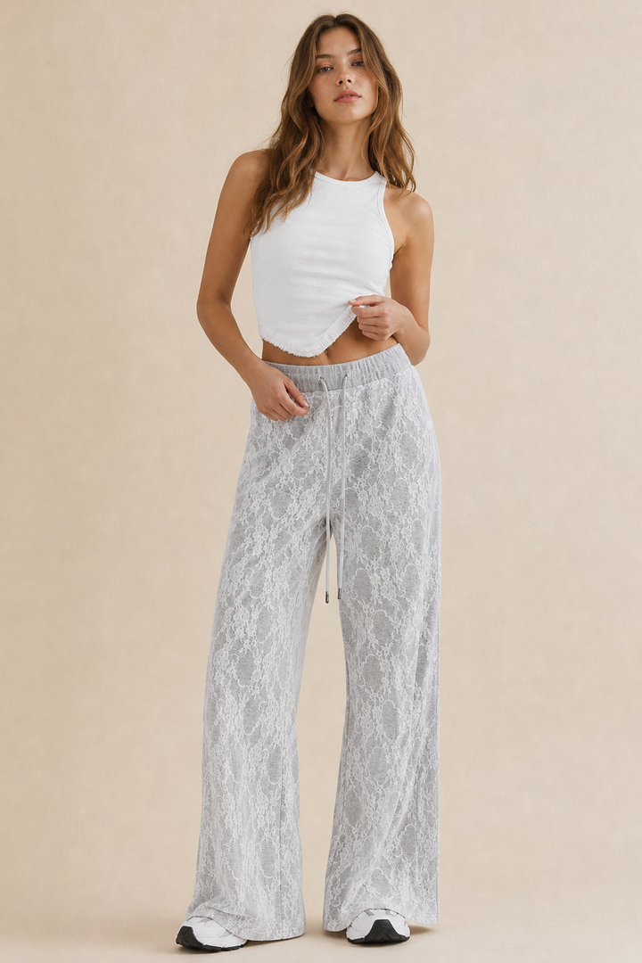 Lace french terry Lounge Pants