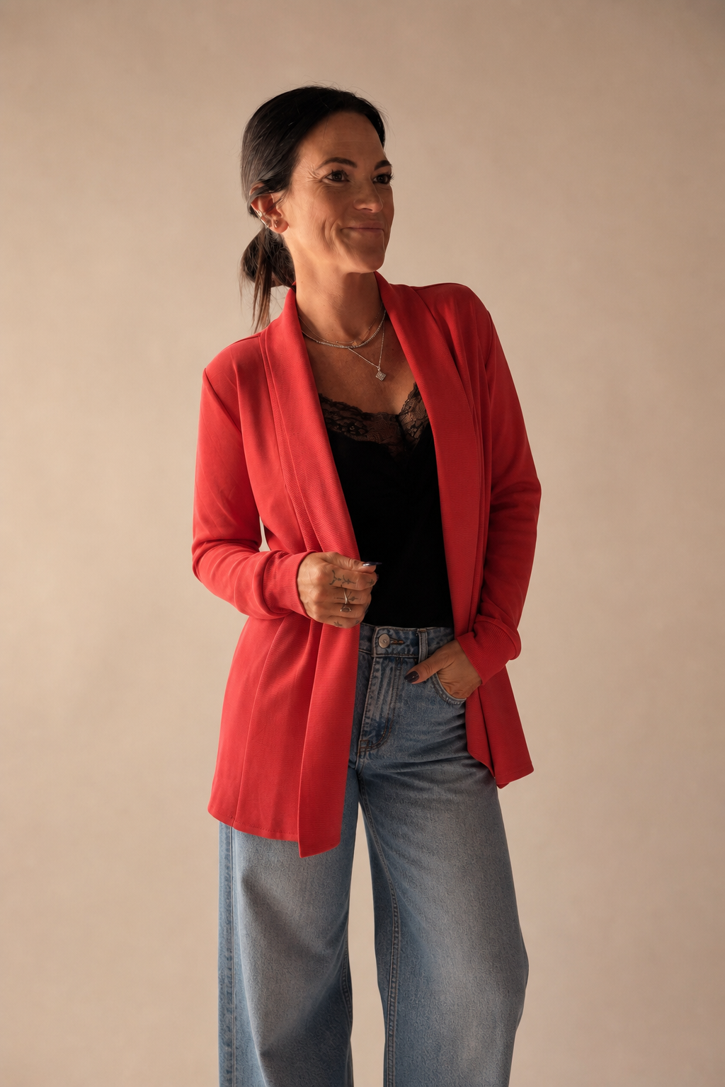 Modal Open Jacket