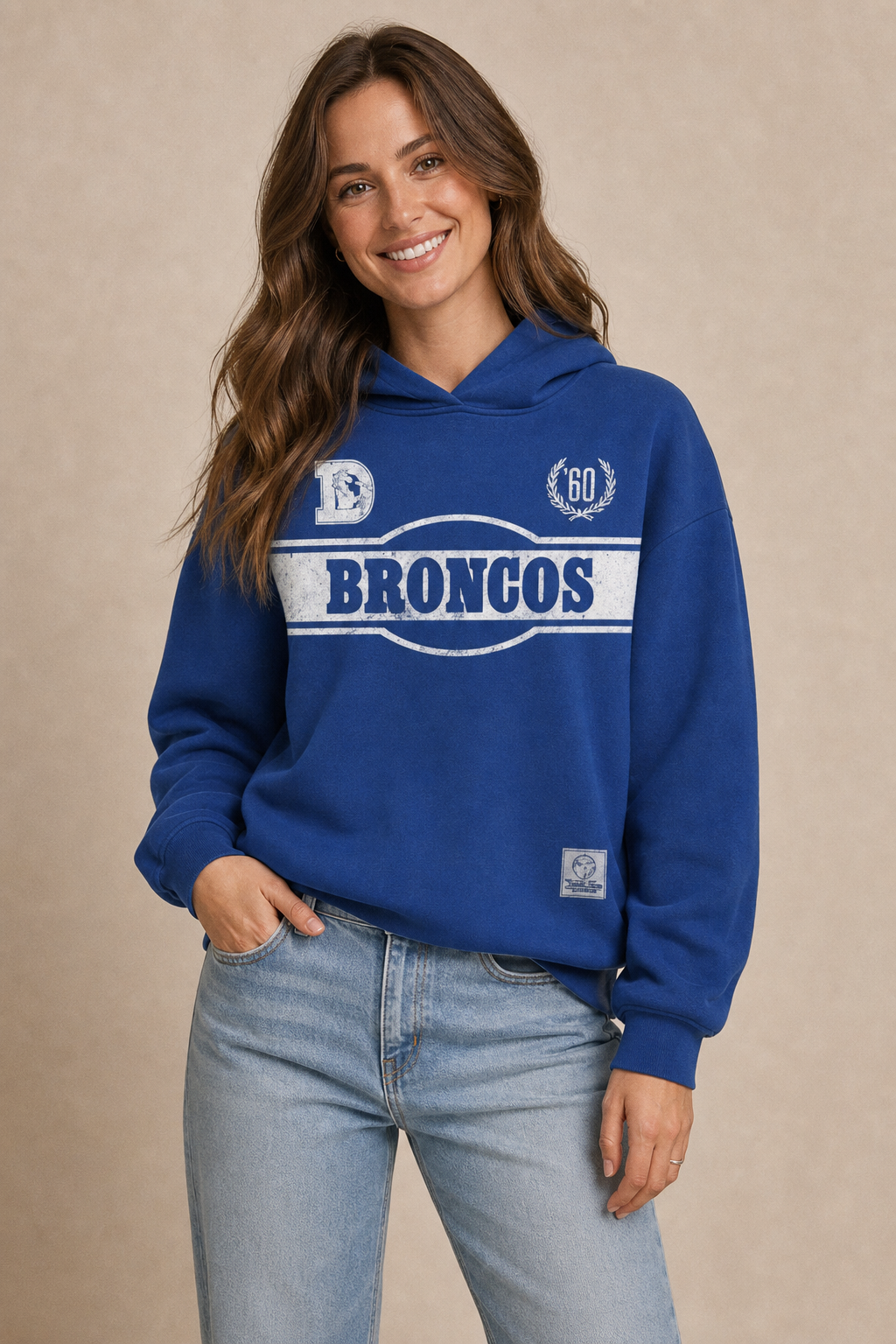 Broncos Cropped Hoodie