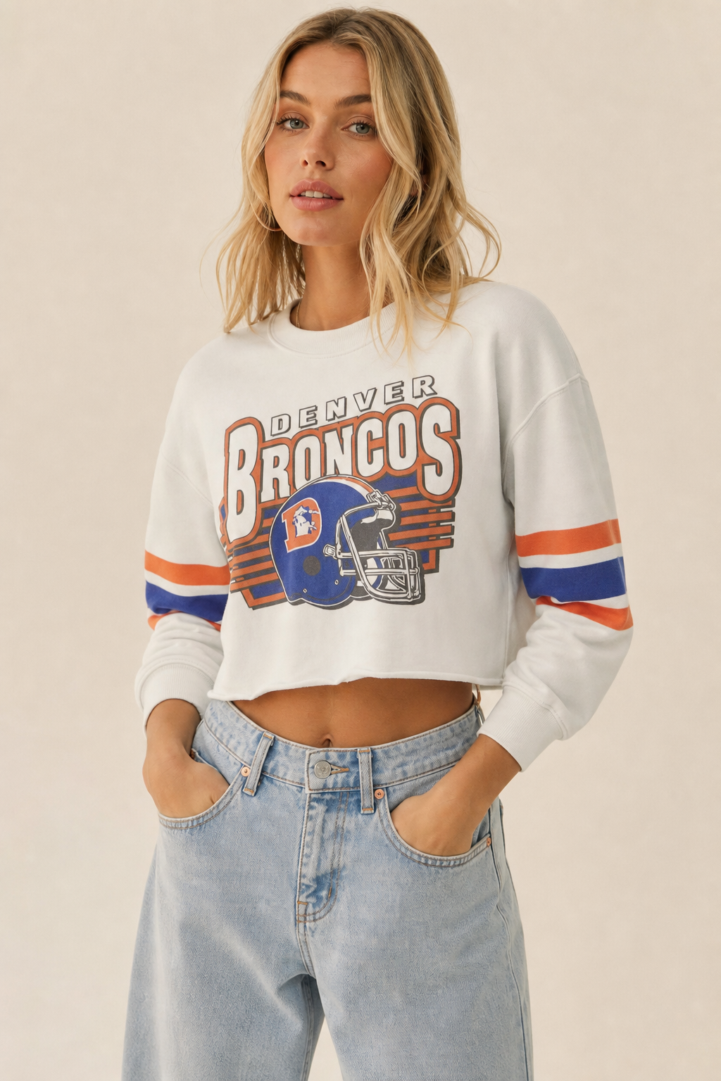 Broncos Kickoff Crop Long sleeve