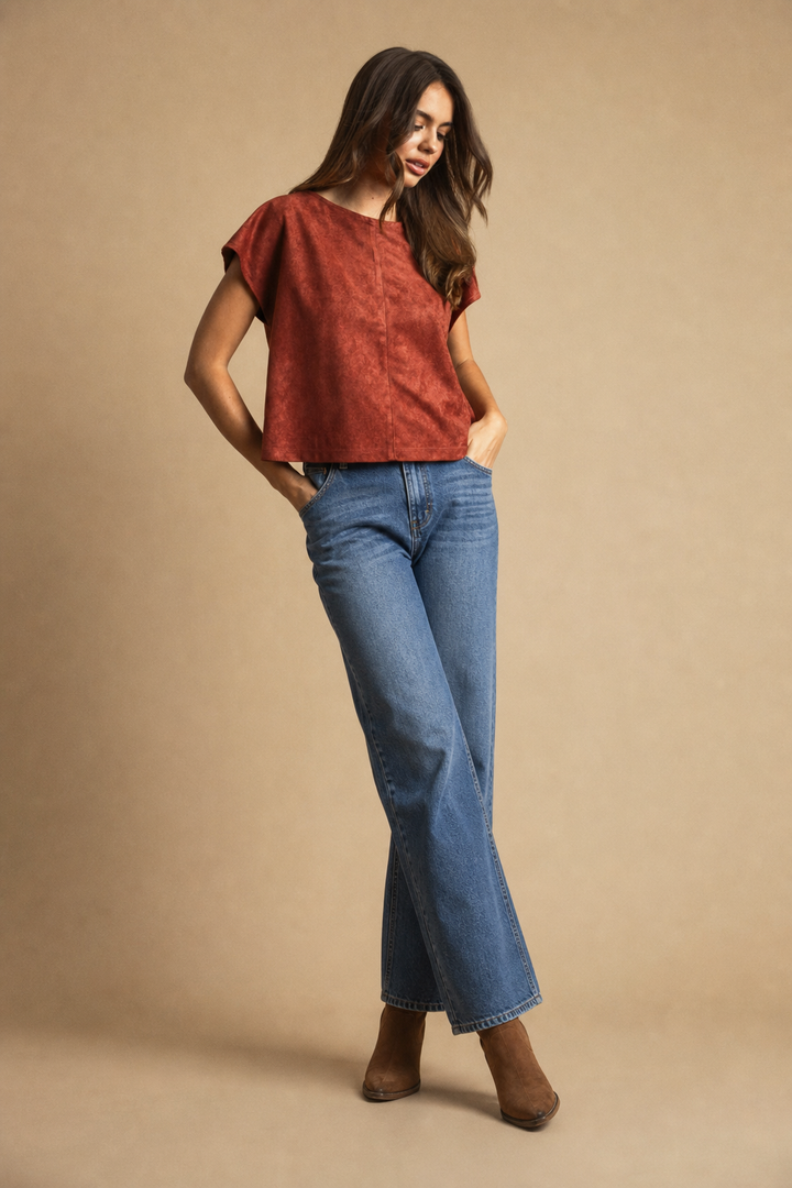 Suede Top