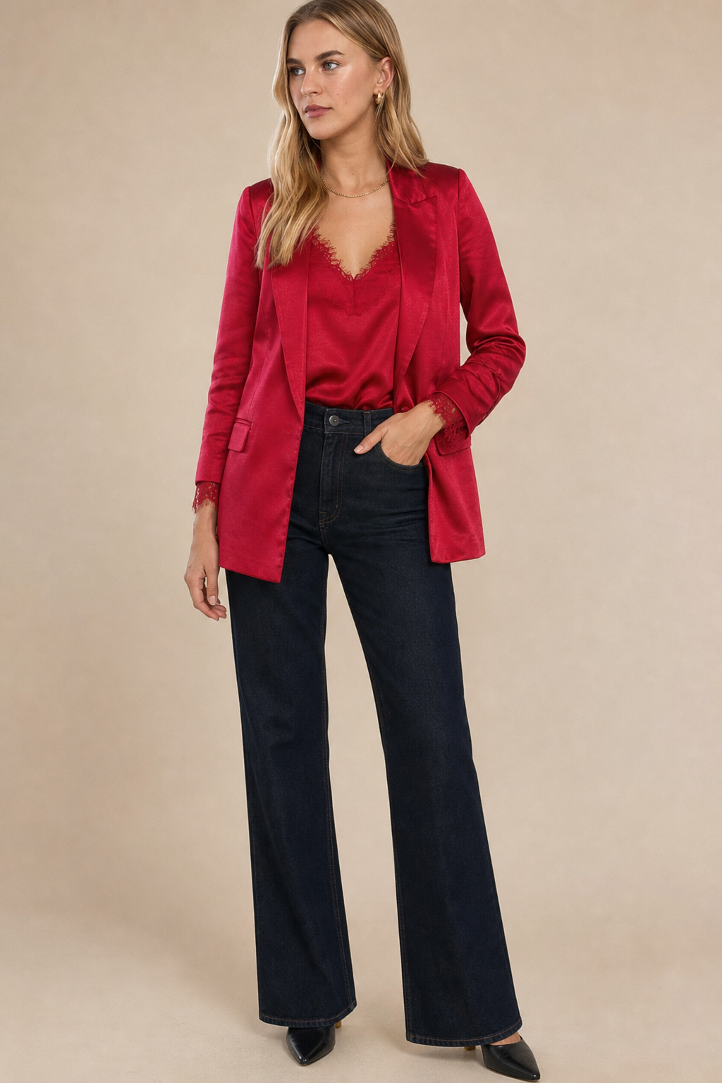 Satin Blazer