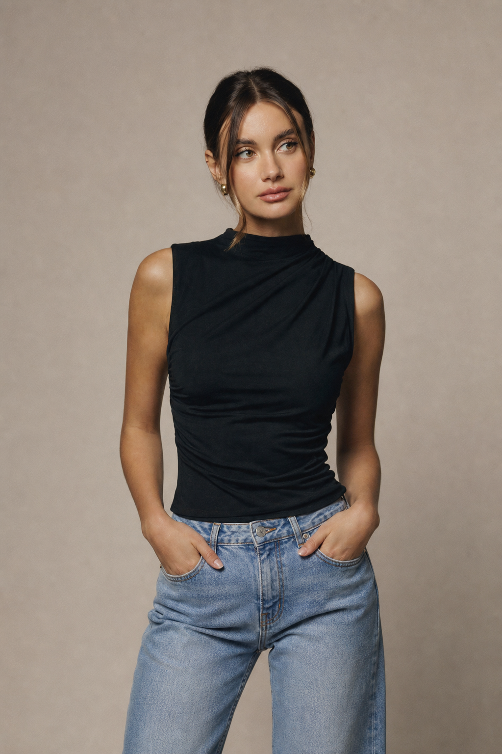 Mesh Top  Black