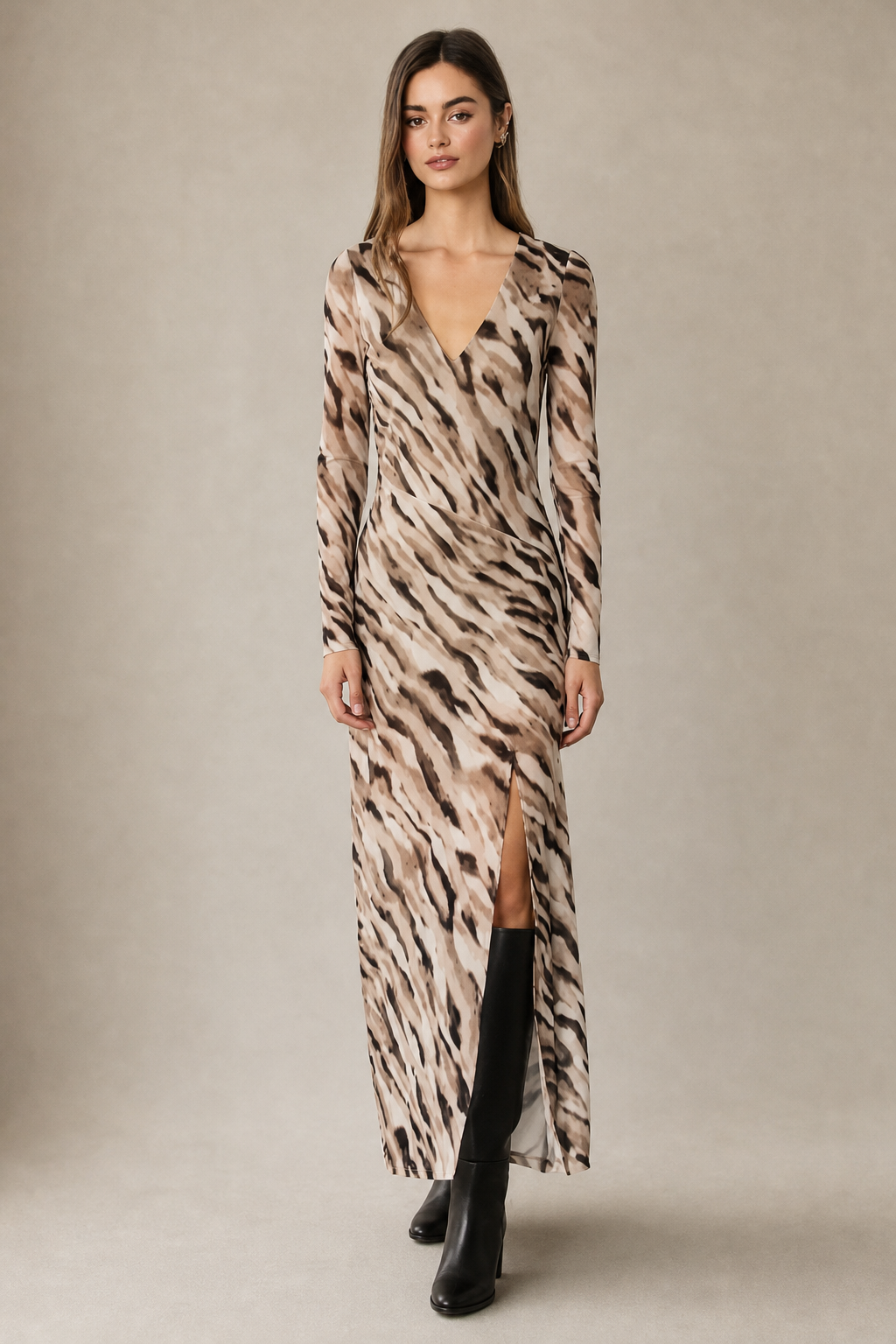 Brushed Zebra Dress
