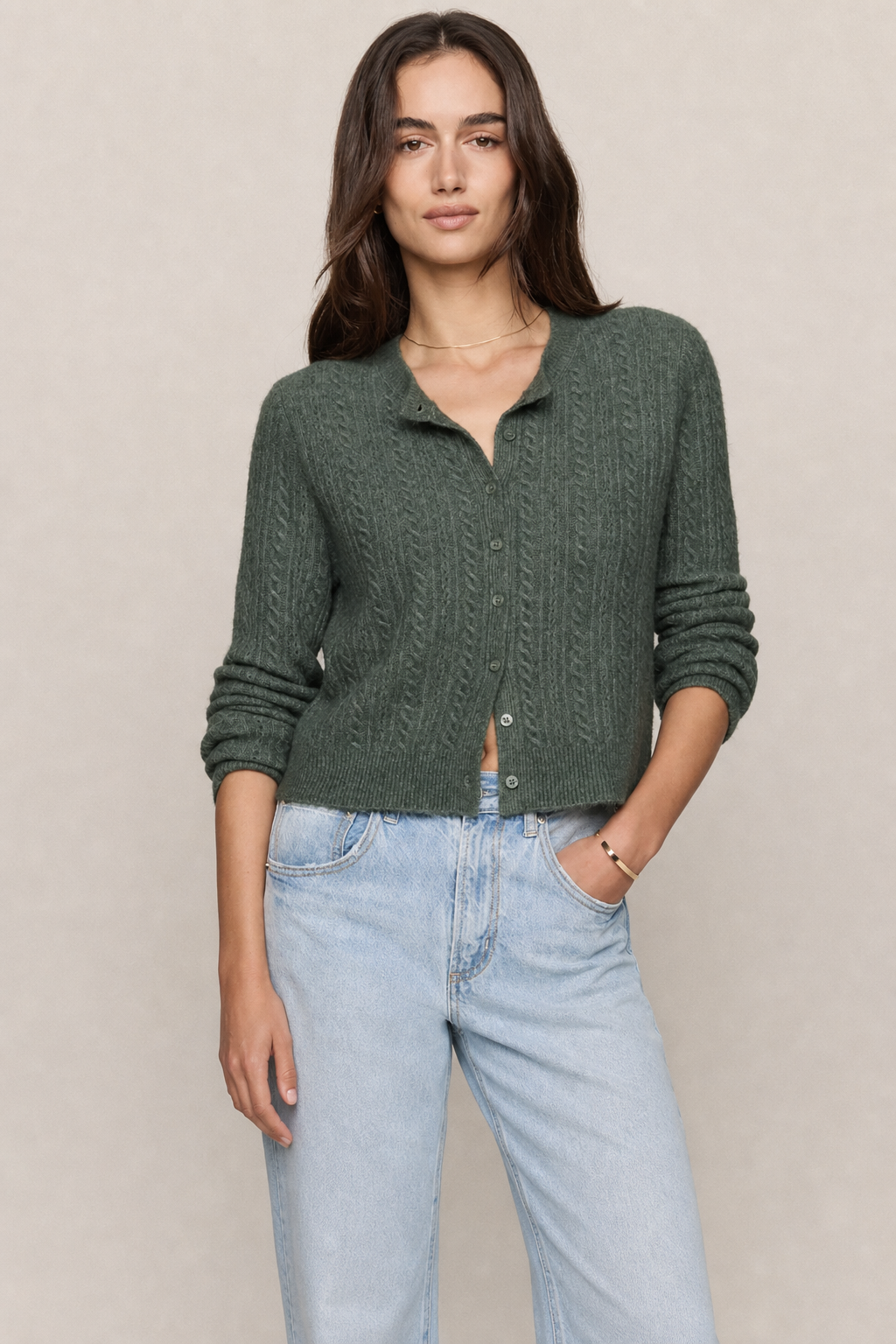 Medina Pointelle Cardigan