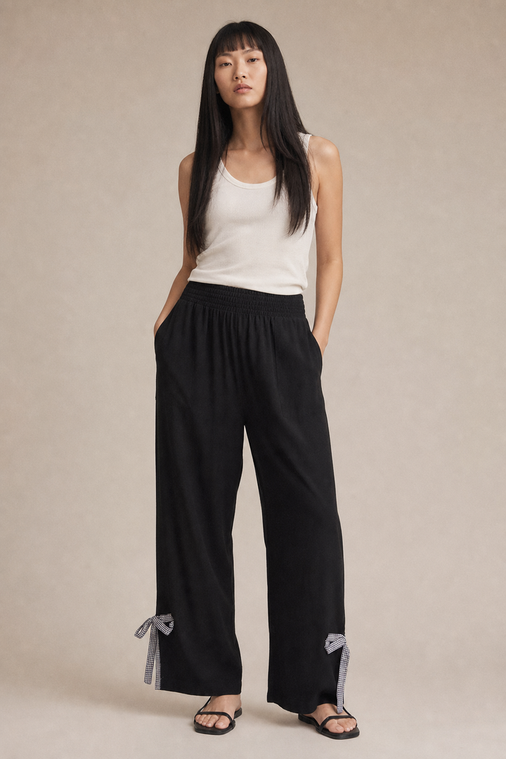 Bow Linen Pant