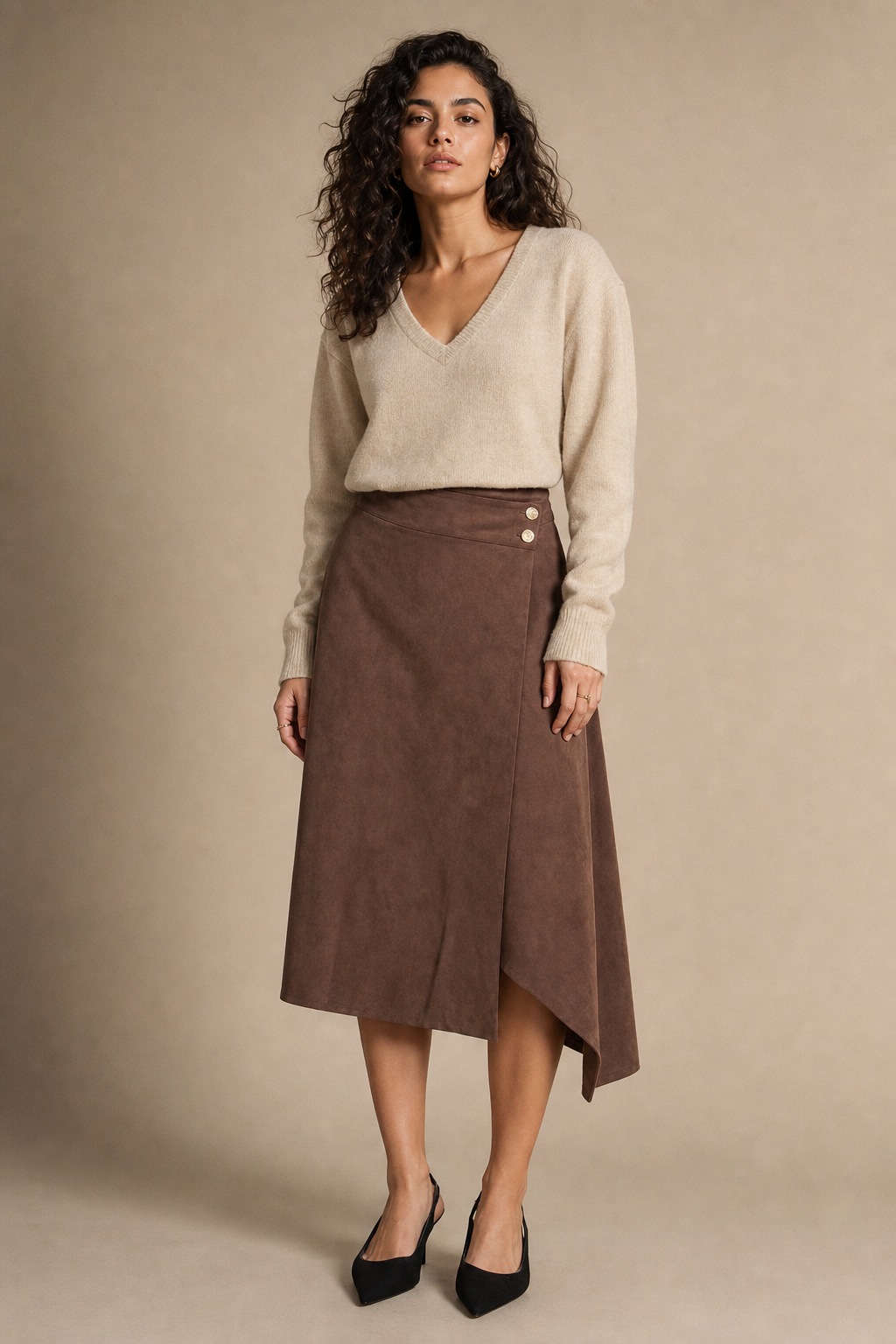 Faux Suede Skirt