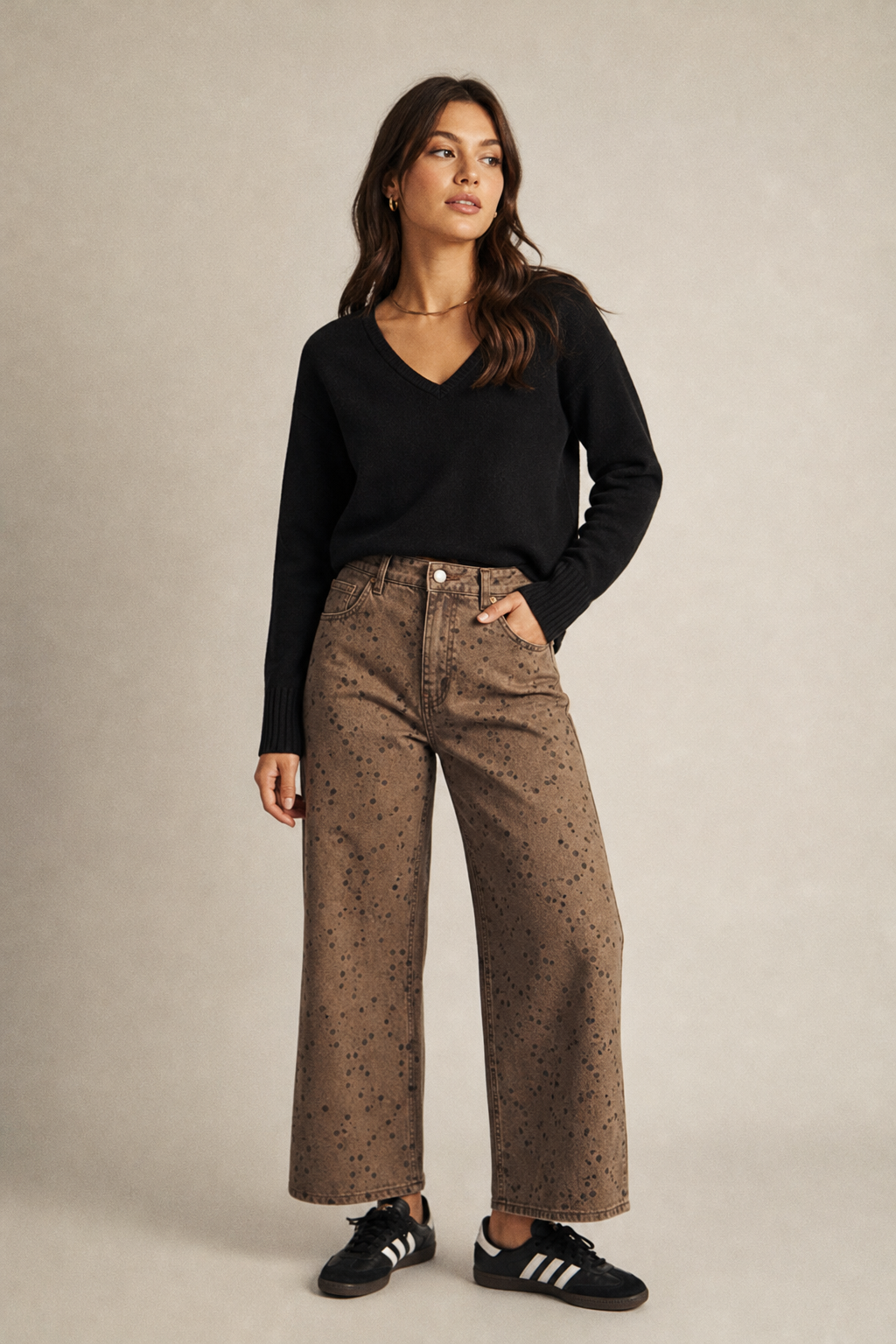 Polkadot Barrel Jean